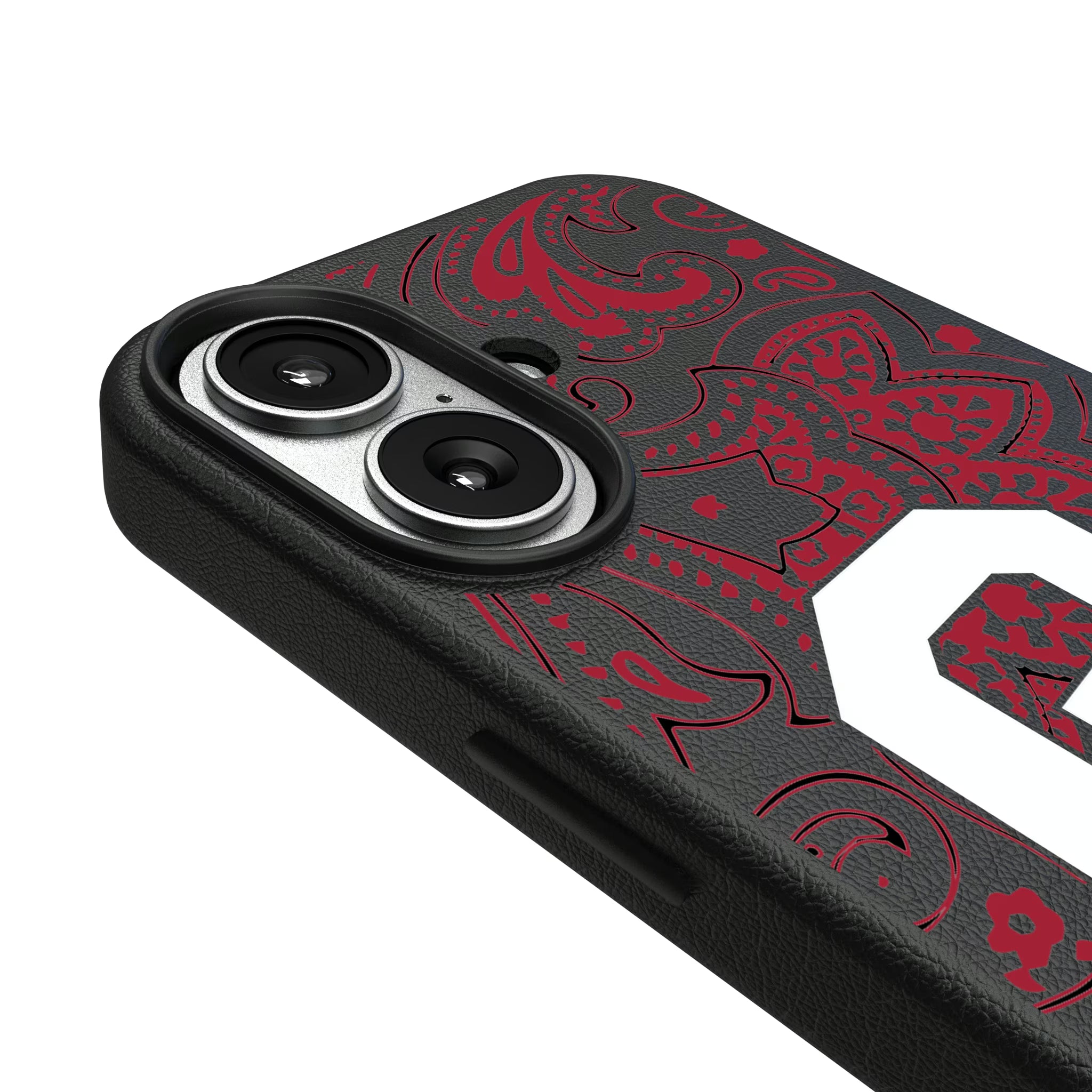 University of Oklahoma Sooners Paisley iPhone MagSafe Compatible Phone Case for Apple iPhone - Detail#Device_iPhone 17