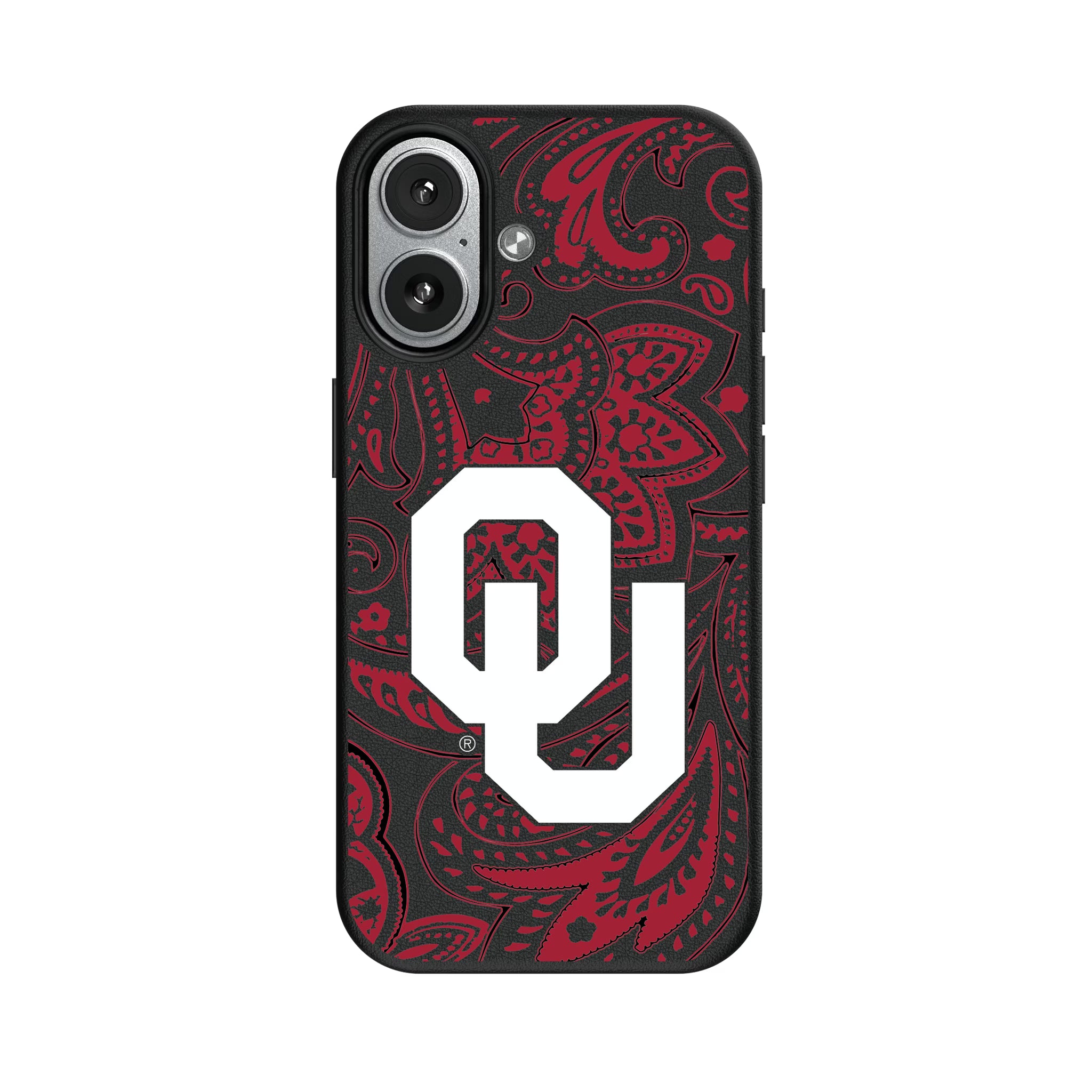 University of Oklahoma Sooners Paisley iPhone MagSafe Compatible Phone Case for Apple iPhone#Device_iPhone 17
