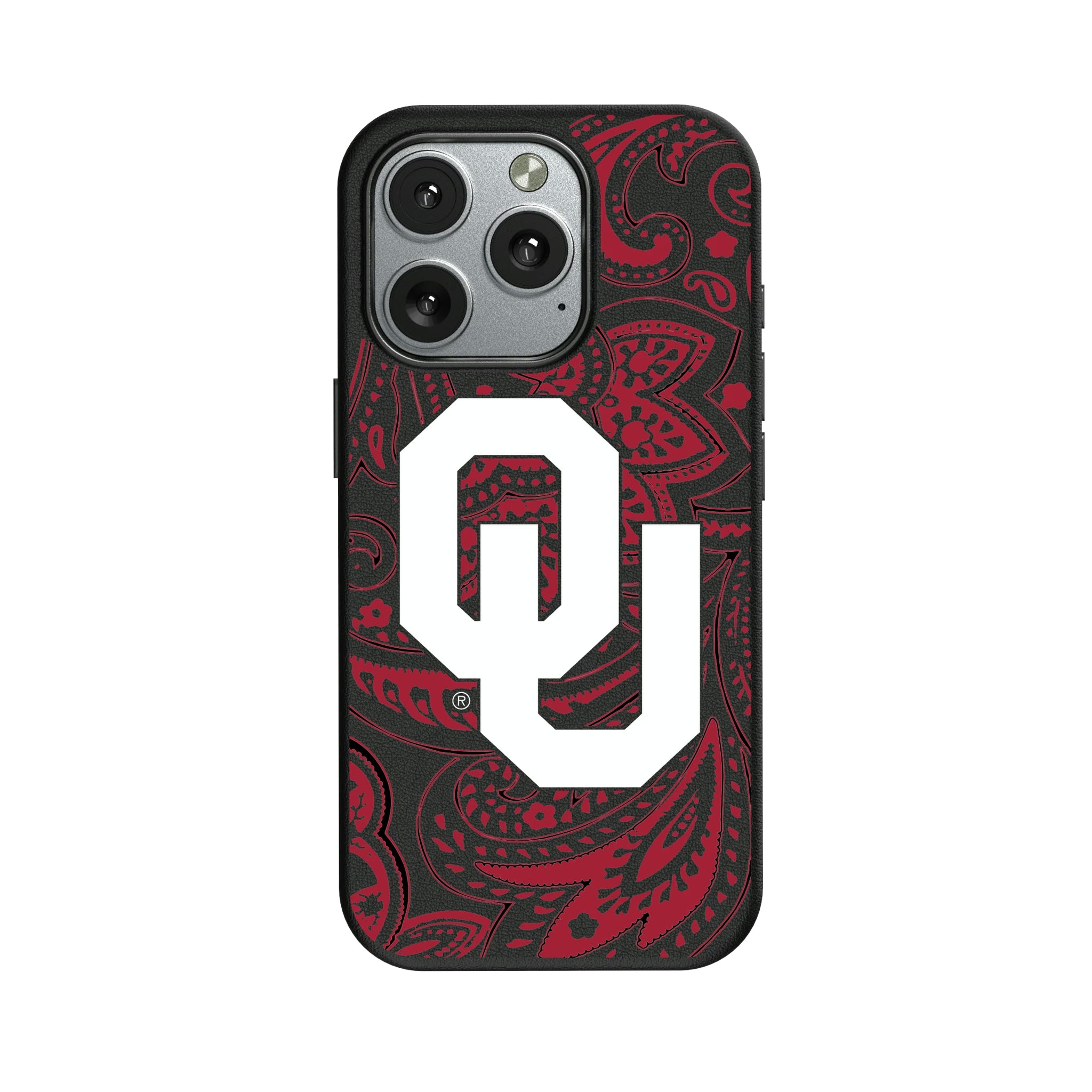 University of Oklahoma Sooners Paisley iPhone MagSafe Compatible Phone Case for Apple iPhone