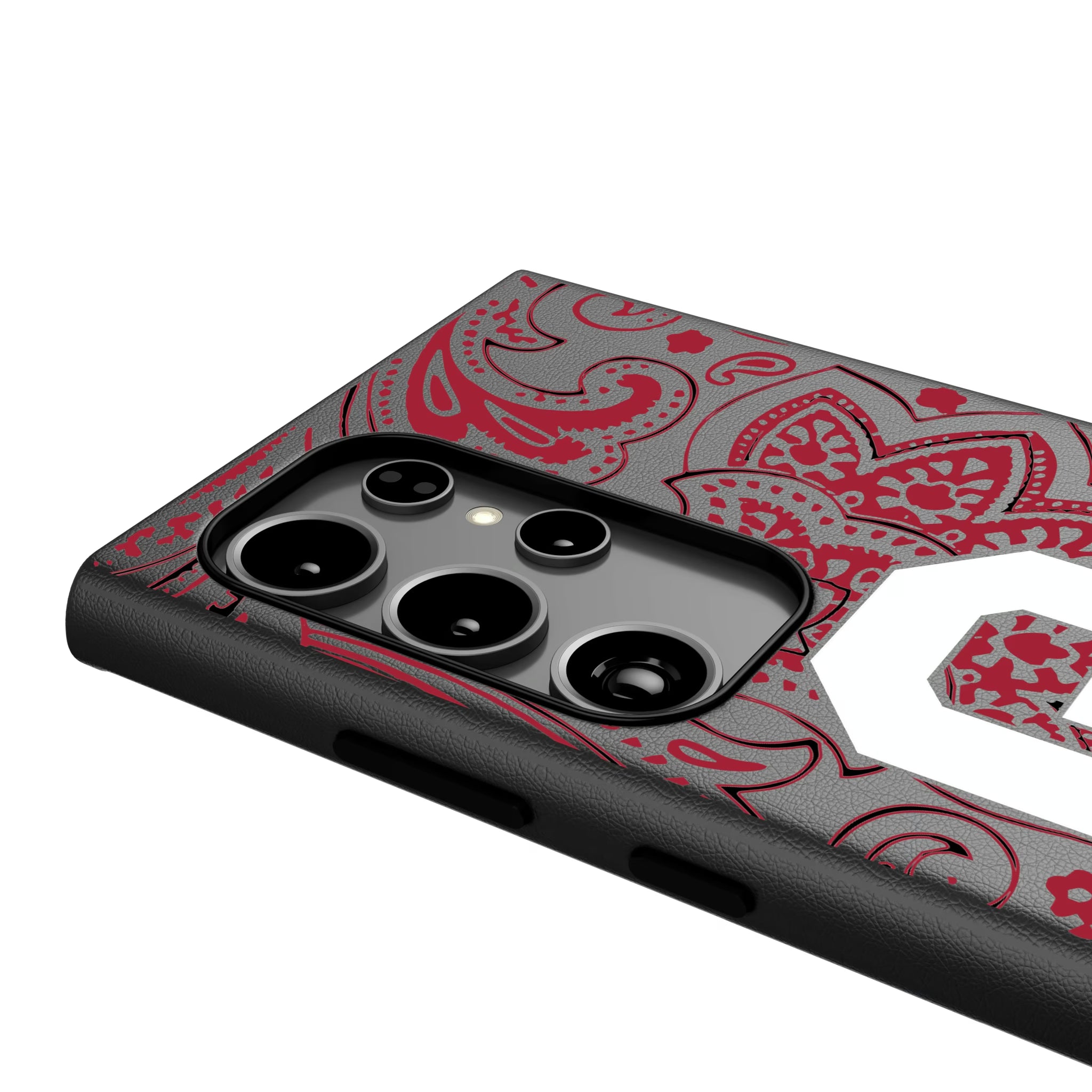 University of Oklahoma Sooners Paisley Galaxy MagSafe Compatible Phone Case for Samsung Galaxy - Detail