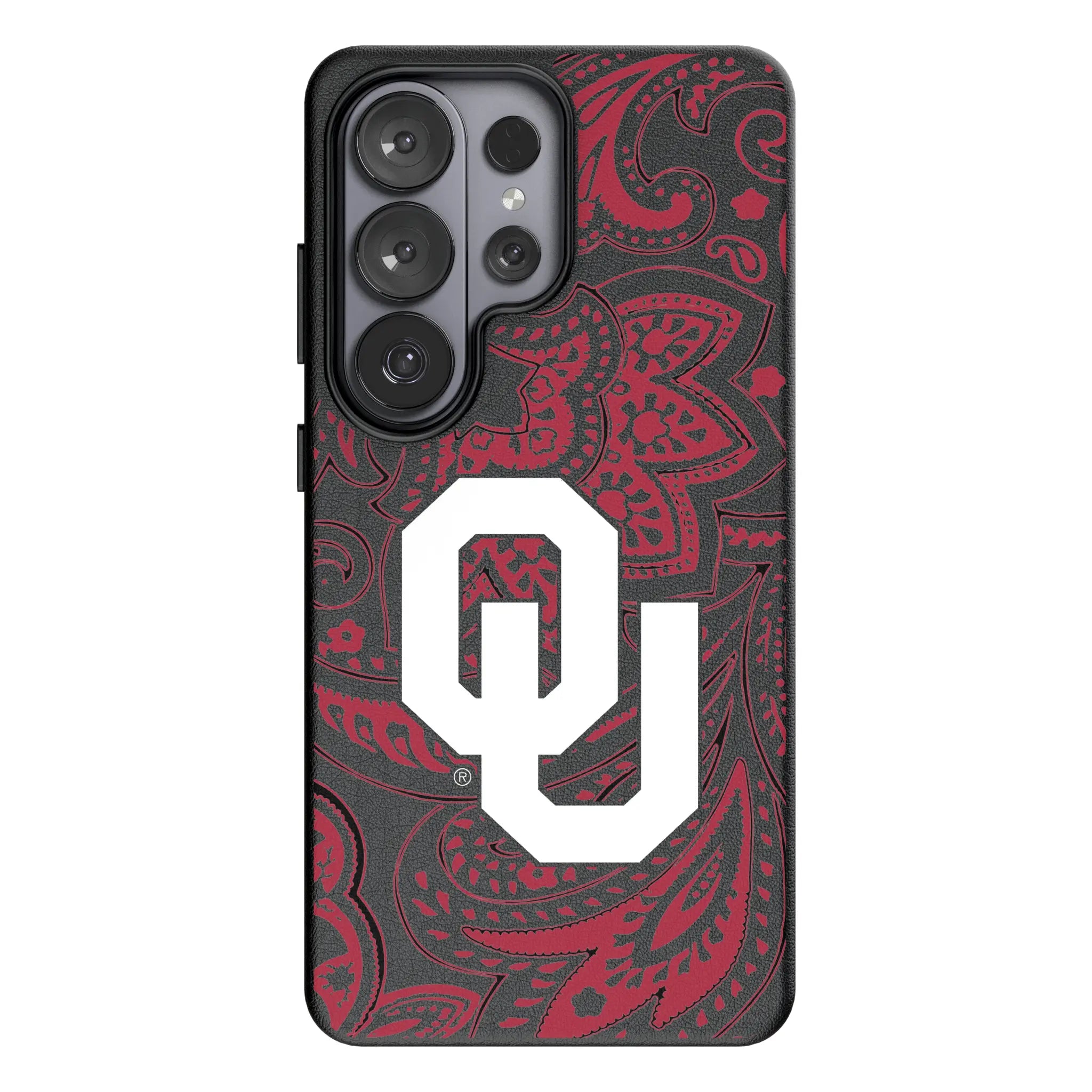 University of Oklahoma Sooners Paisley Galaxy MagSafe Compatible Phone Case for Samsung Galaxy#Device_Galaxy S26 Ultra