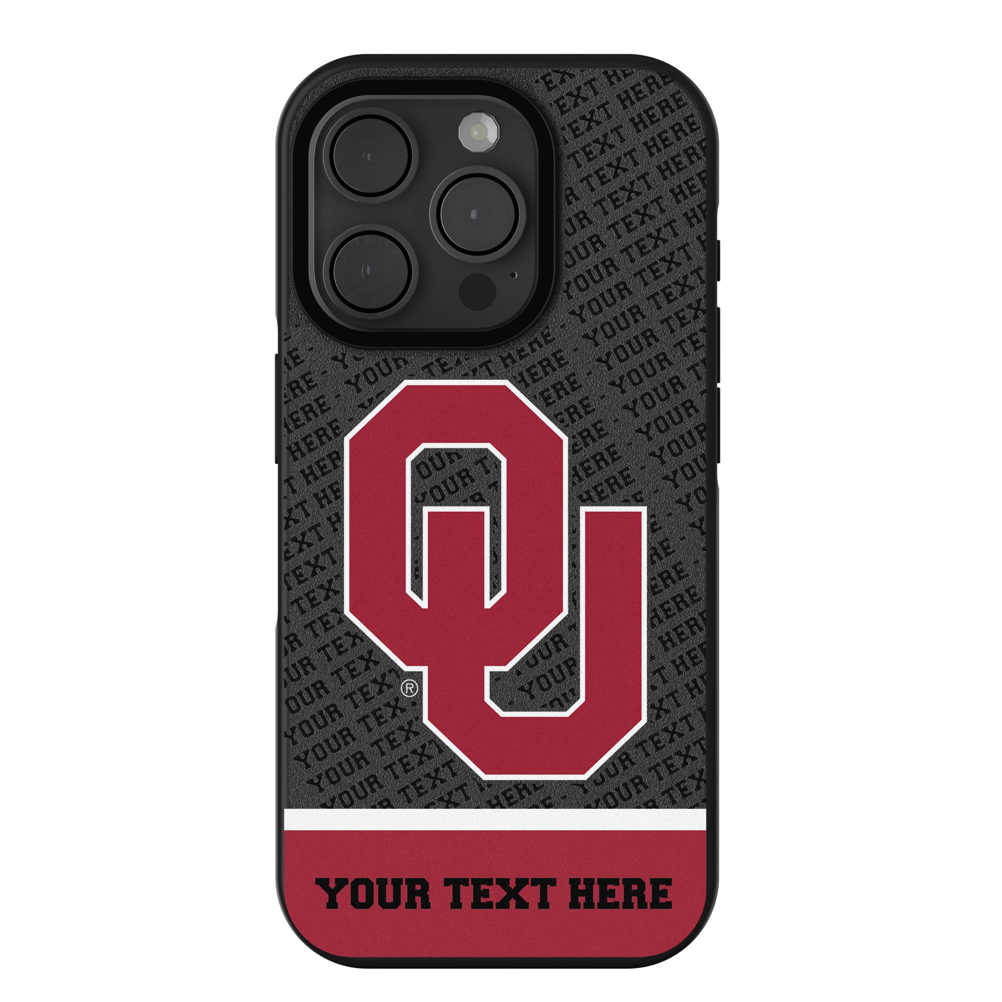 University of Oklahoma Sooners Personalized EndZone Plus iPhone Bump Phone Case for Apple iPhone