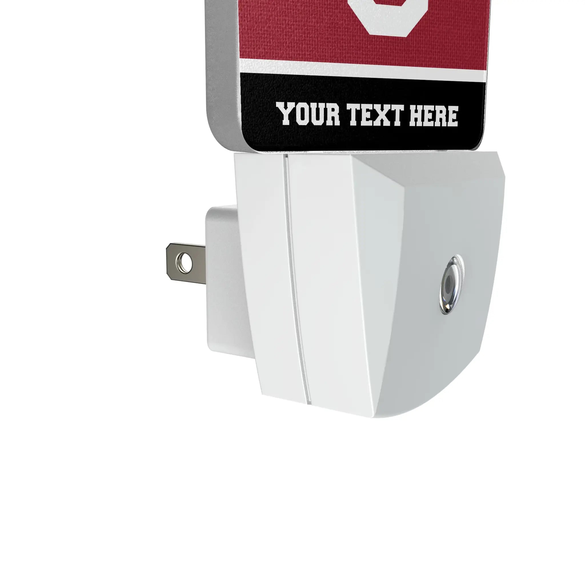 University of Oklahoma Sooners Personalized Endzone Solid Night Light 2-Pack - Detail
