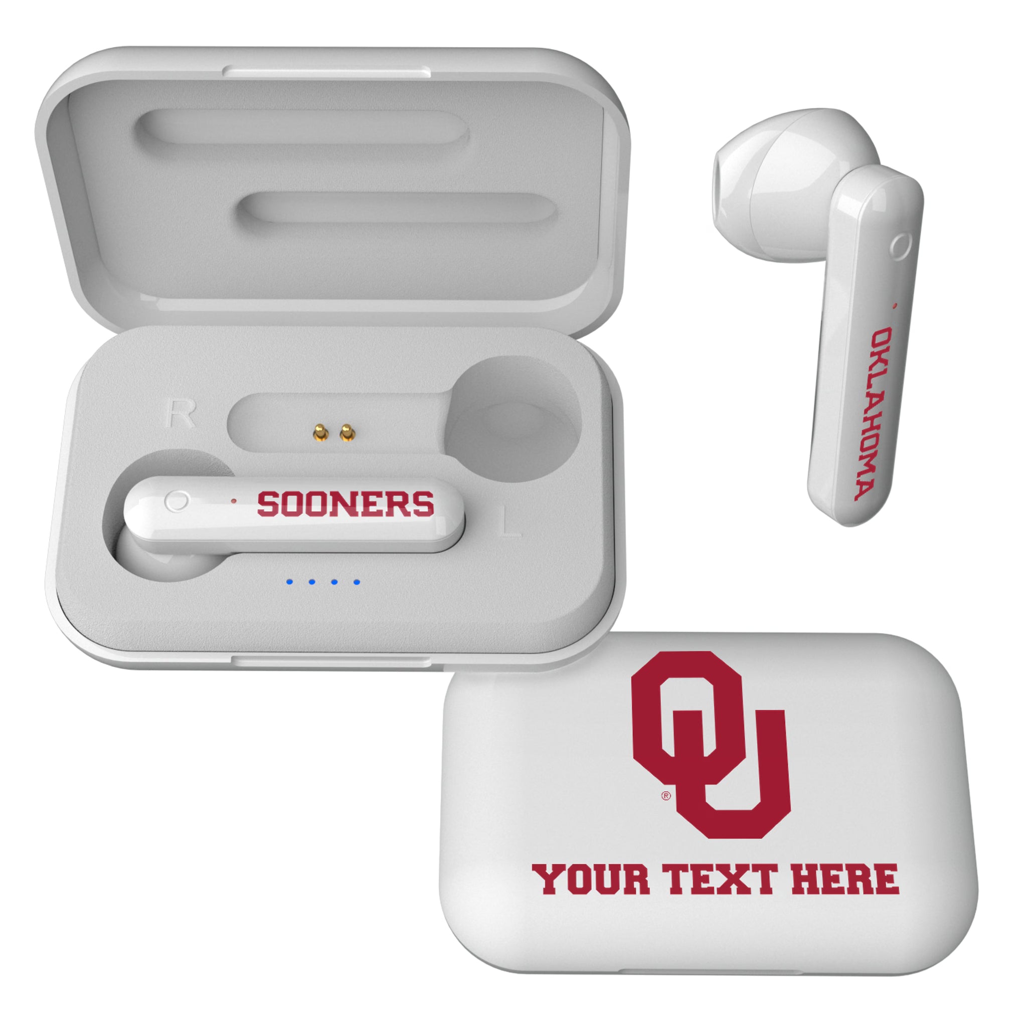 University of Oklahoma Sooners Personalized Insignia Wireless TWS Earbuds