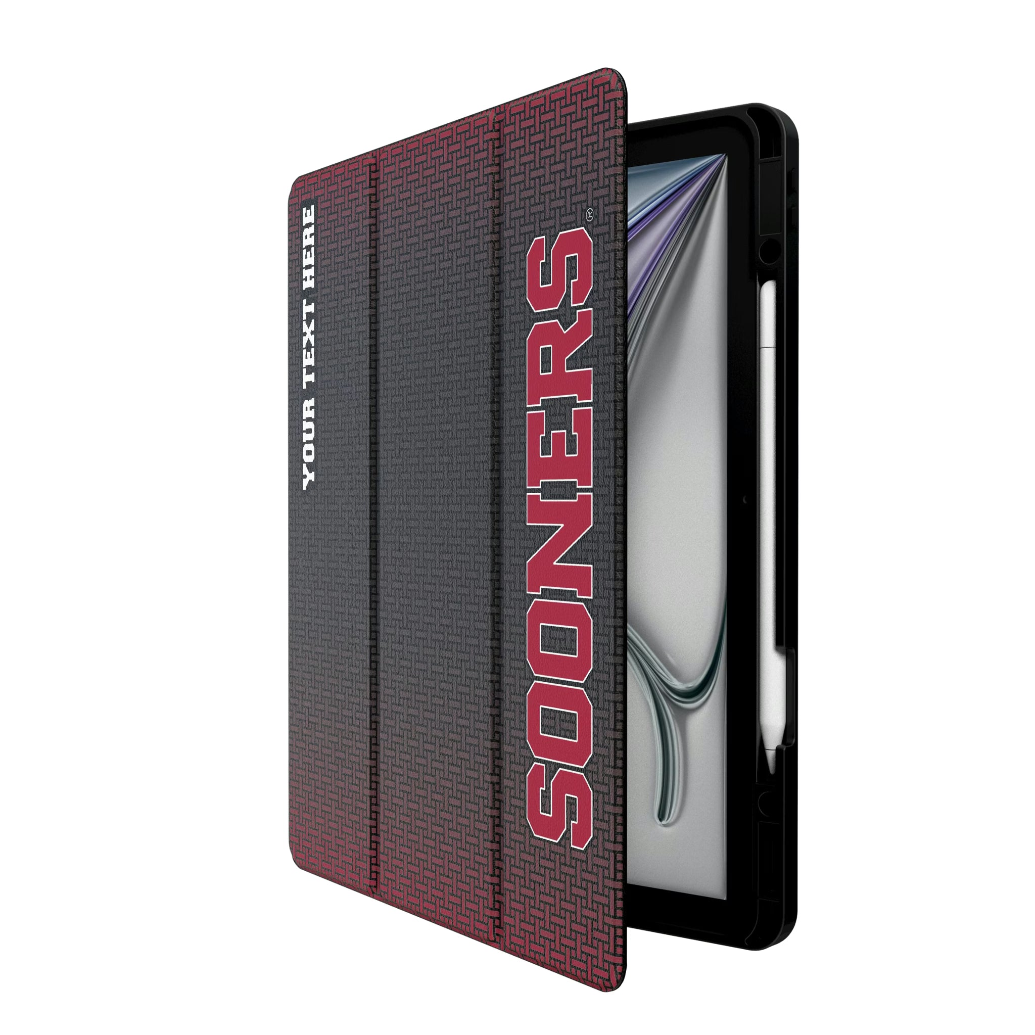 University of Oklahoma Sooners Personalized Linen iPad Tablet Case for Apple iPad