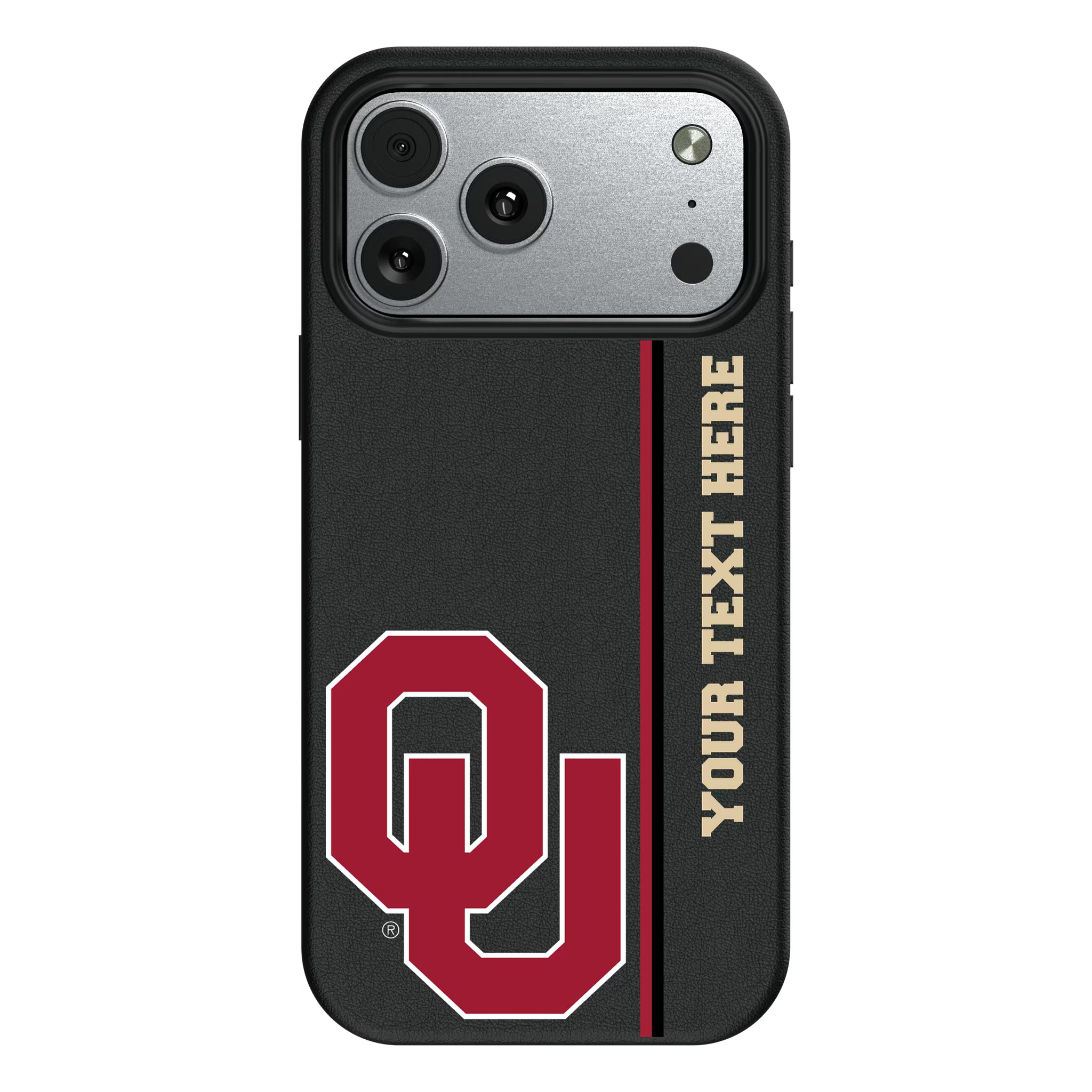 University of Oklahoma Sooners Personalized Sidebard iPhone MagSafe Compatible Phone Case for Apple iPhone#Device_iPhone 17 Pro Max