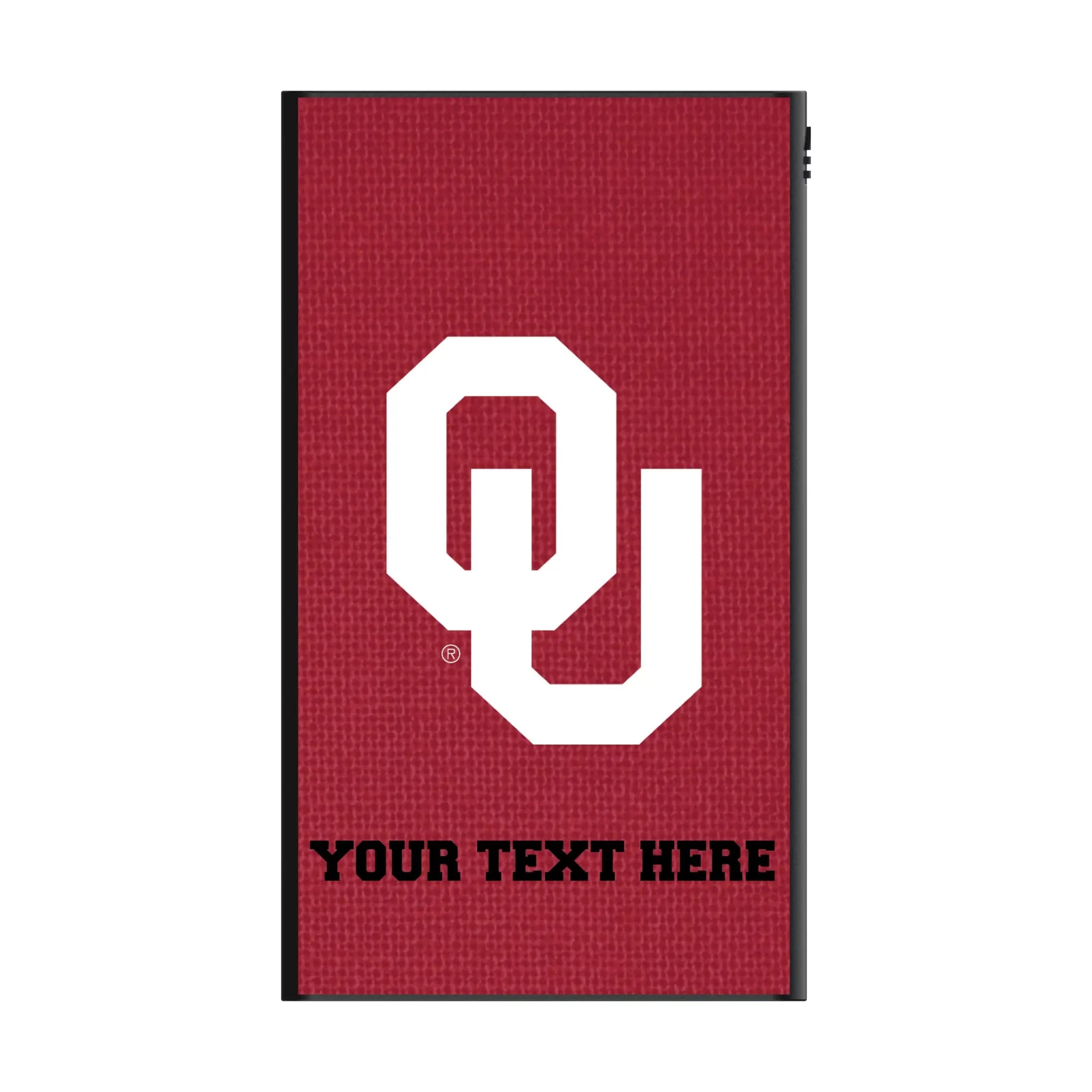 University of Oklahoma Sooners Personalized Solid 5000mAh Flat Power Bank