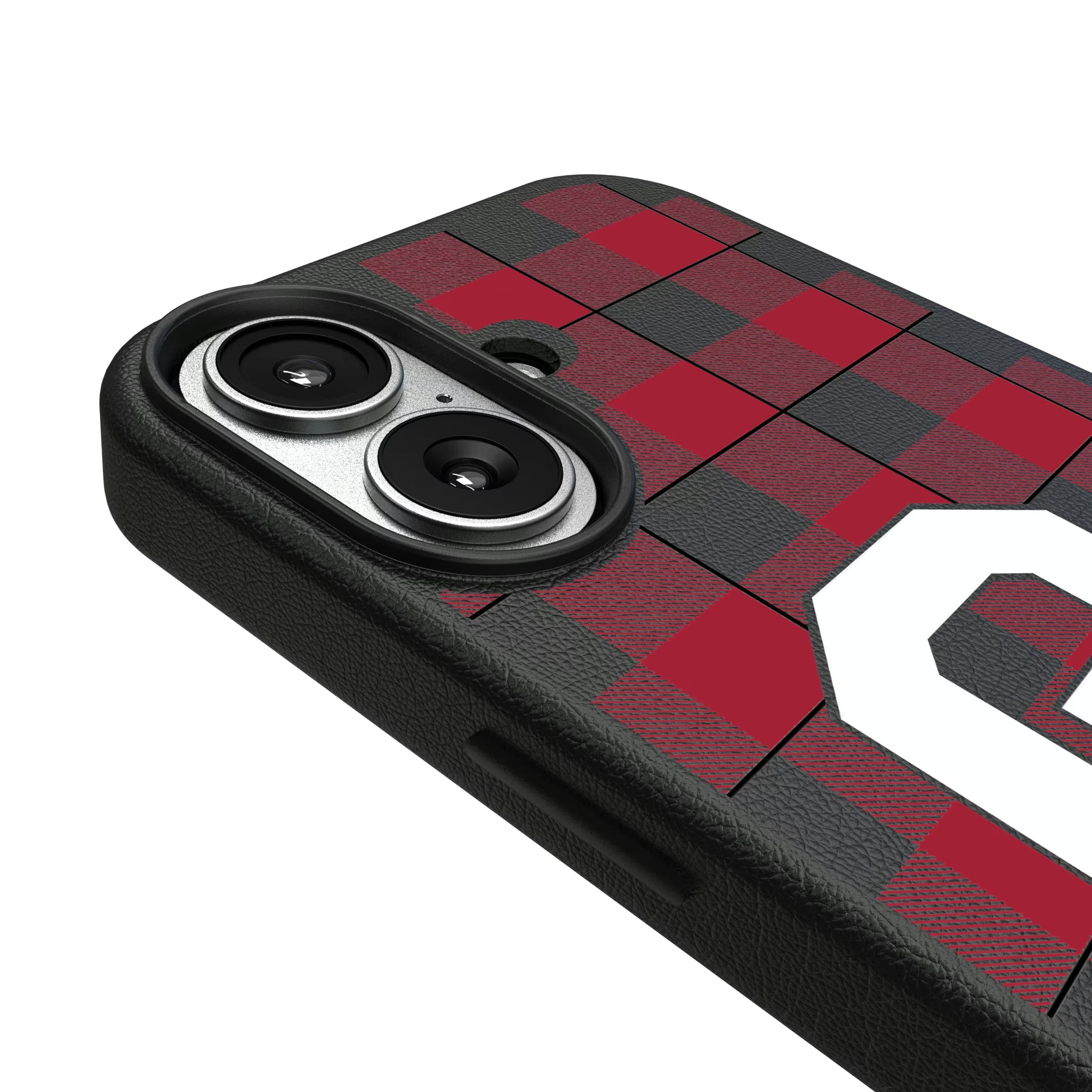 University of Oklahoma Sooners Plaid iPhone MagSafe Compatible Phone Case for Apple iPhone - Detail#Device_iPhone 17