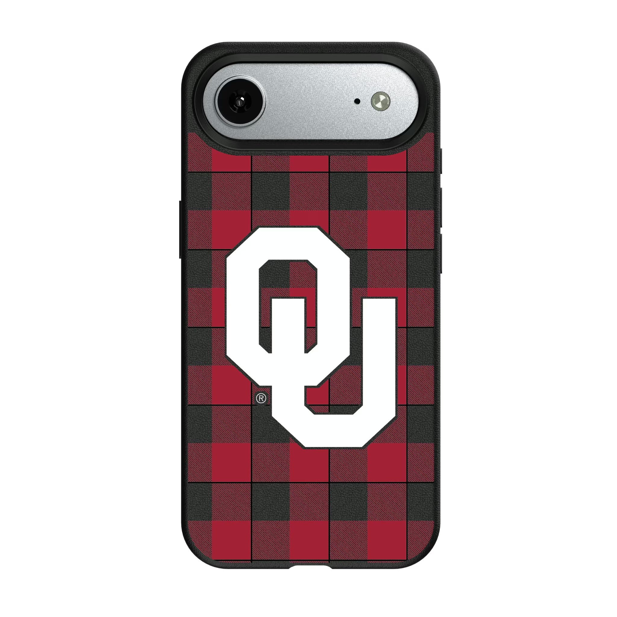 University of Oklahoma Sooners Plaid iPhone MagSafe Compatible Phone Case for Apple iPhone#Device_iPhone Air