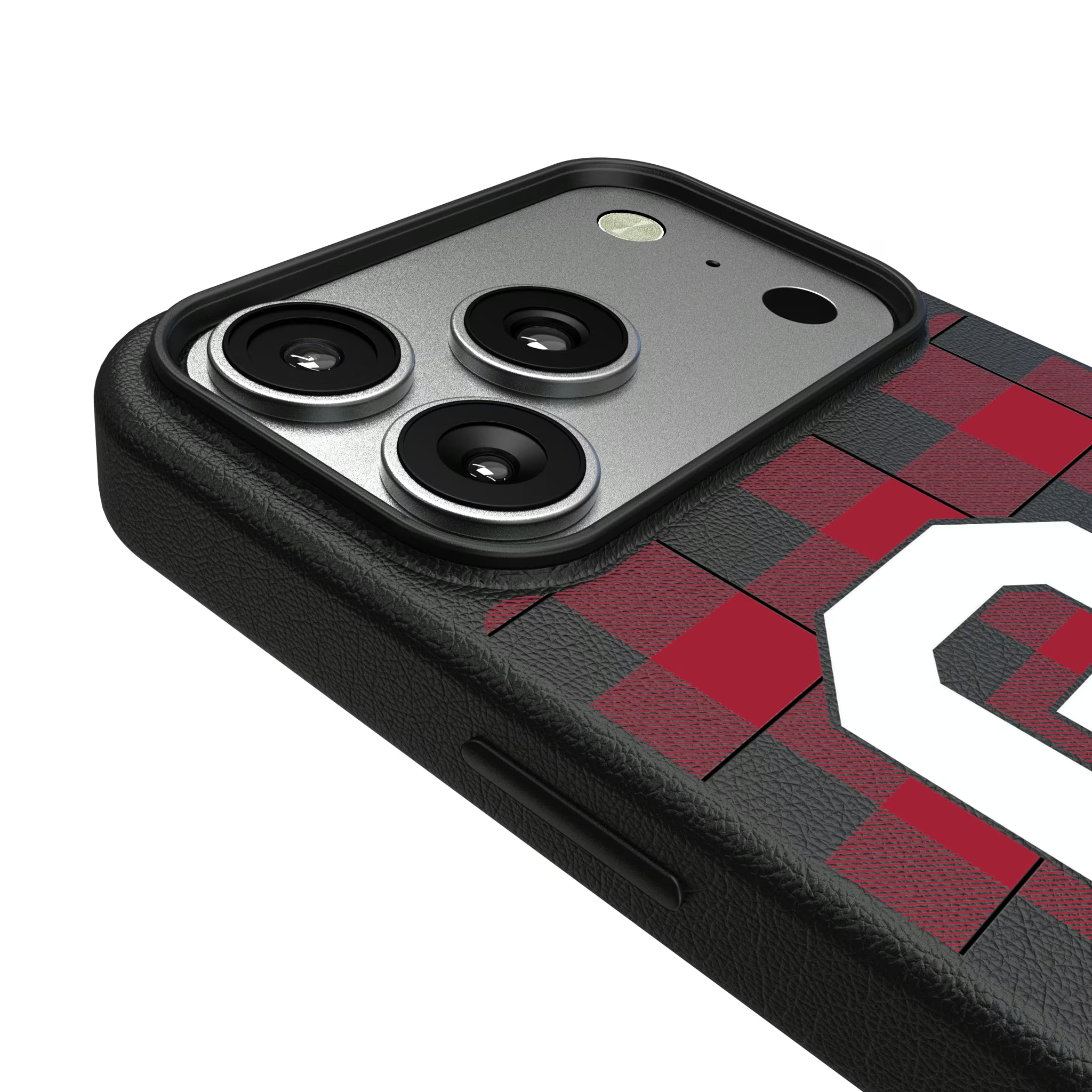 University of Oklahoma Sooners Plaid iPhone MagSafe Compatible Phone Case for Apple iPhone - Detail#Device_iPhone 17 Pro