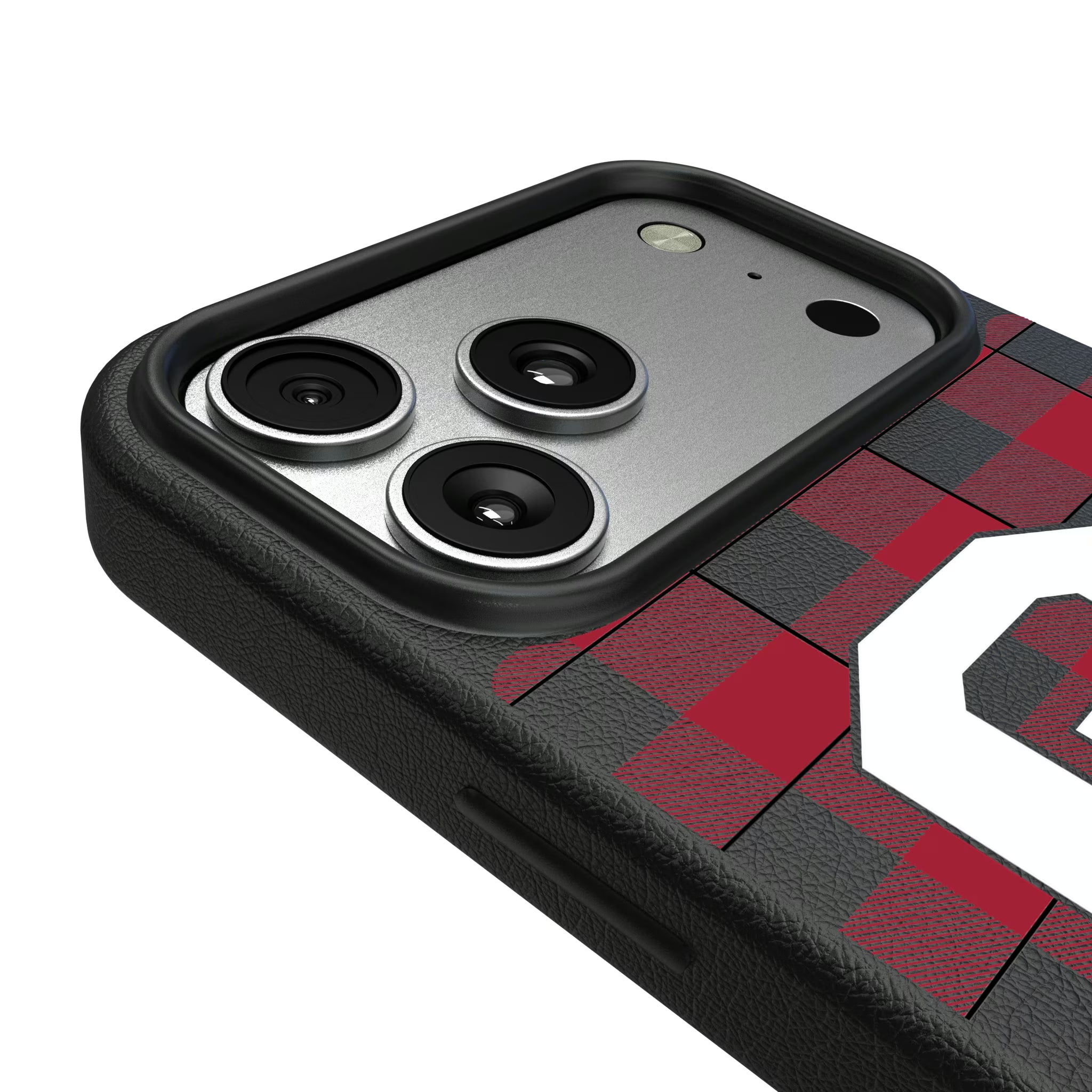 University of Oklahoma Sooners Plaid iPhone MagSafe Compatible Phone Case for Apple iPhone - Detail#Device_iPhone 17 Pro Max