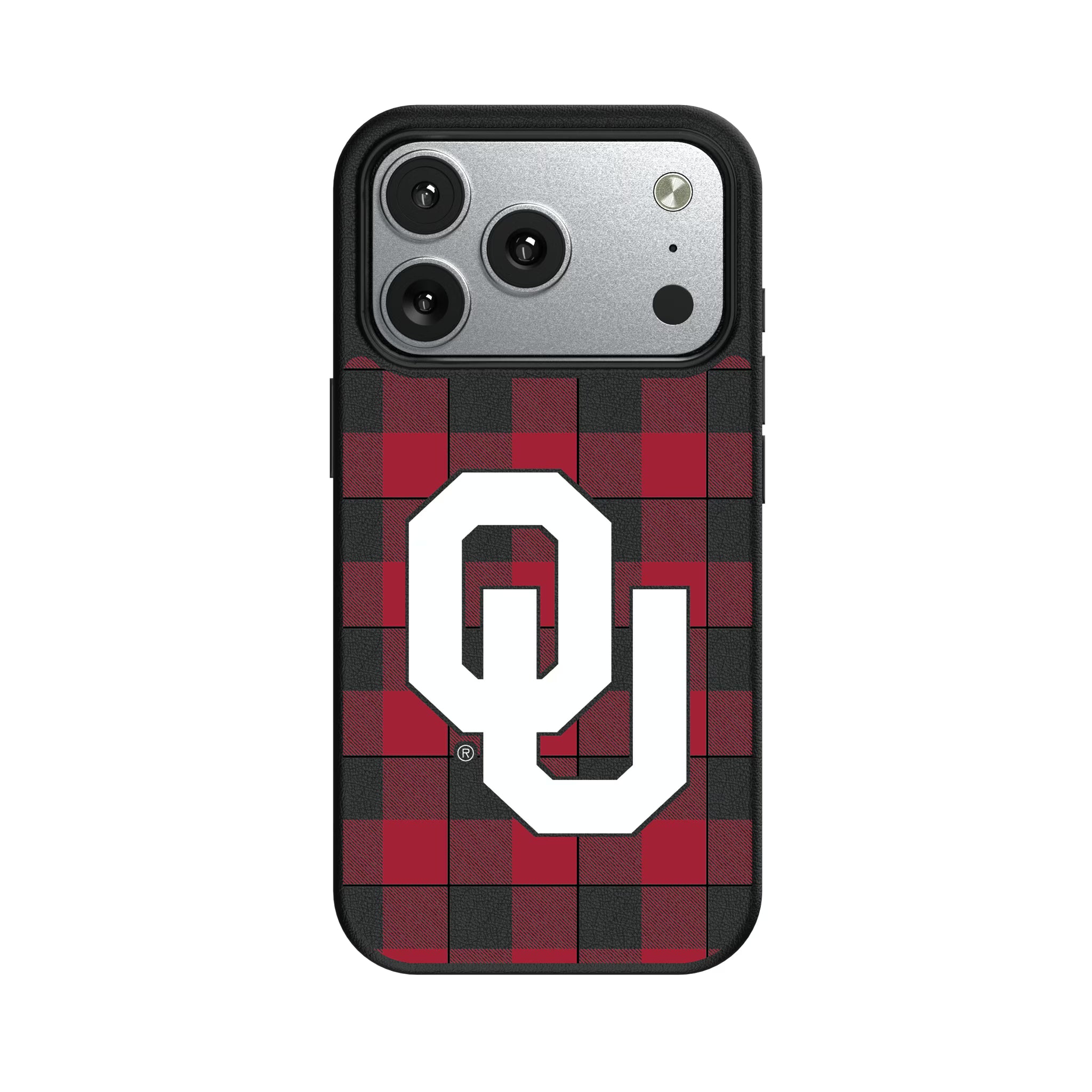 University of Oklahoma Sooners Plaid iPhone MagSafe Compatible Phone Case for Apple iPhone#Device_iPhone 17 Pro