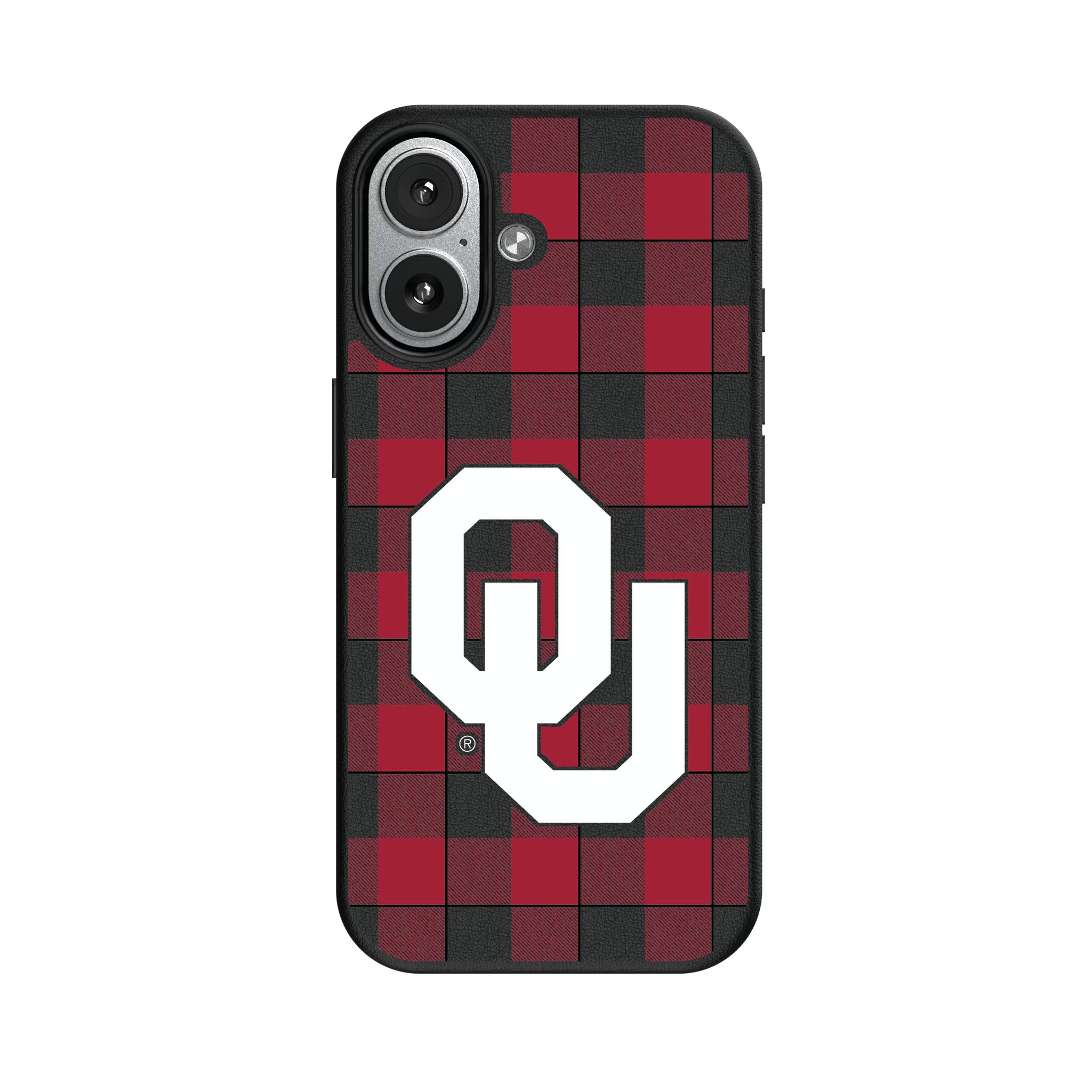 University of Oklahoma Sooners Plaid iPhone MagSafe Compatible Phone Case for Apple iPhone#Device_iPhone 17