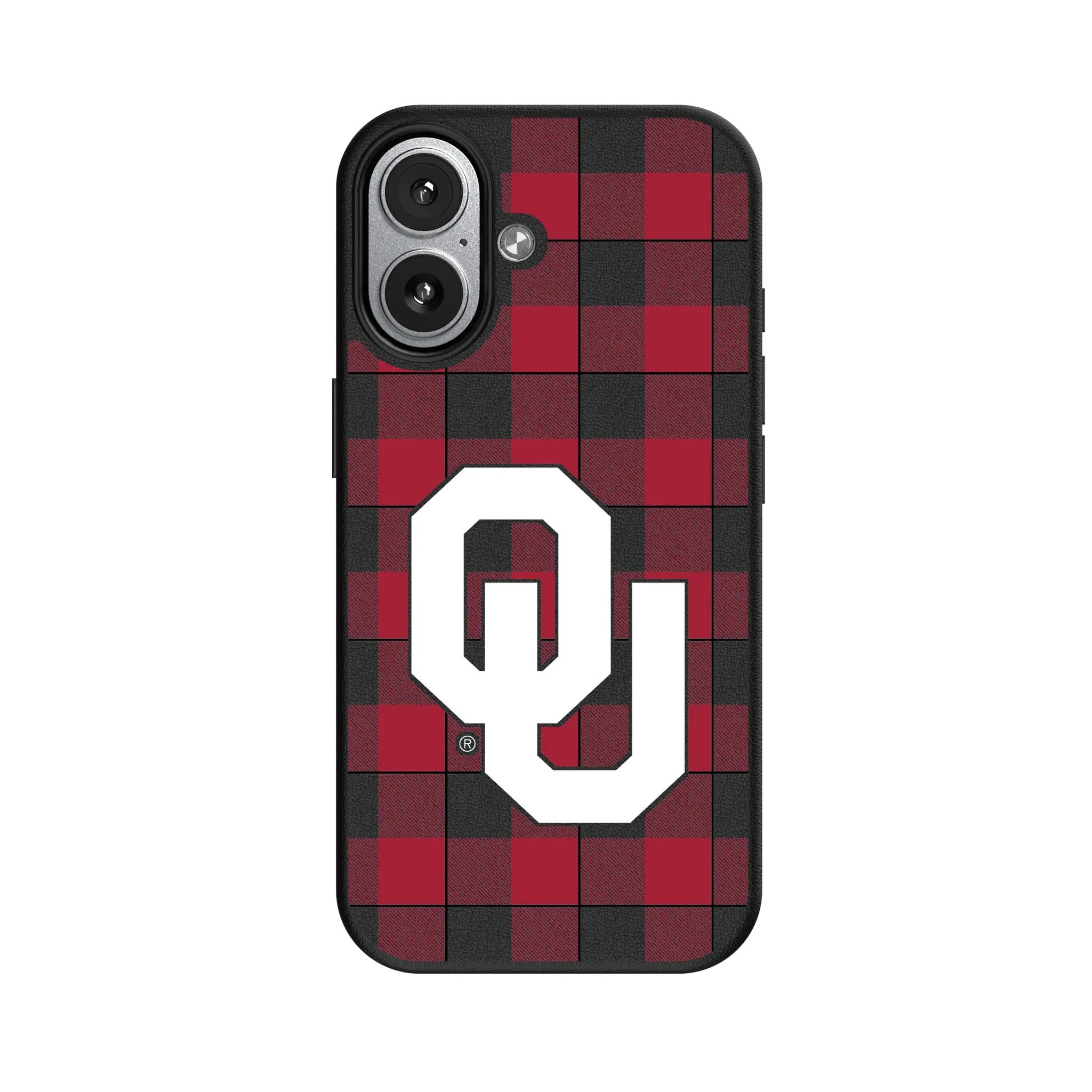 University of Oklahoma Sooners Plaid iPhone MagSafe Compatible Phone Case for Apple iPhone#Device_iPhone 17