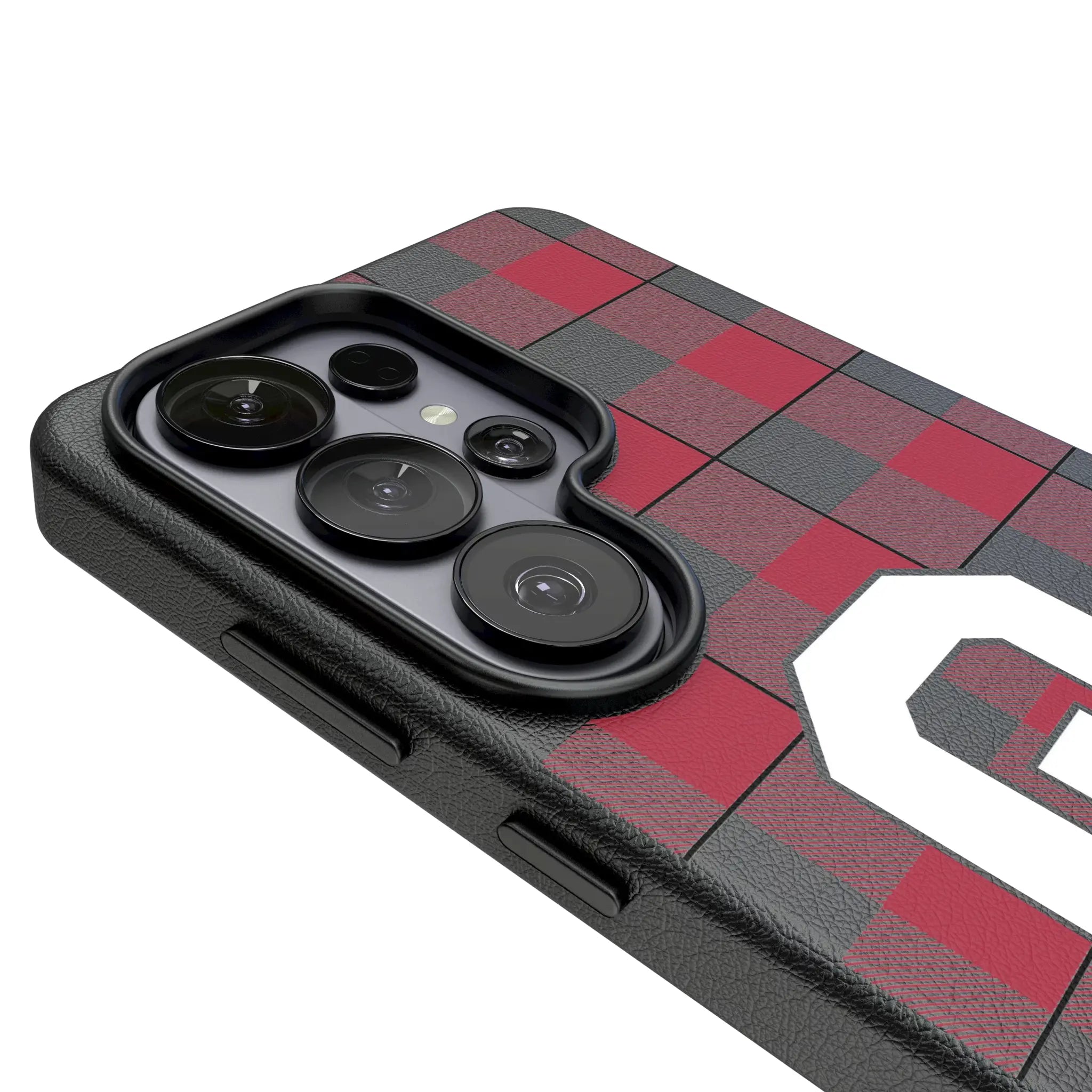 University of Oklahoma Sooners Plaid Galaxy MagSafe Compatible Phone Case for Samsung Galaxy - Detail#Device_Galaxy S26 Ultra