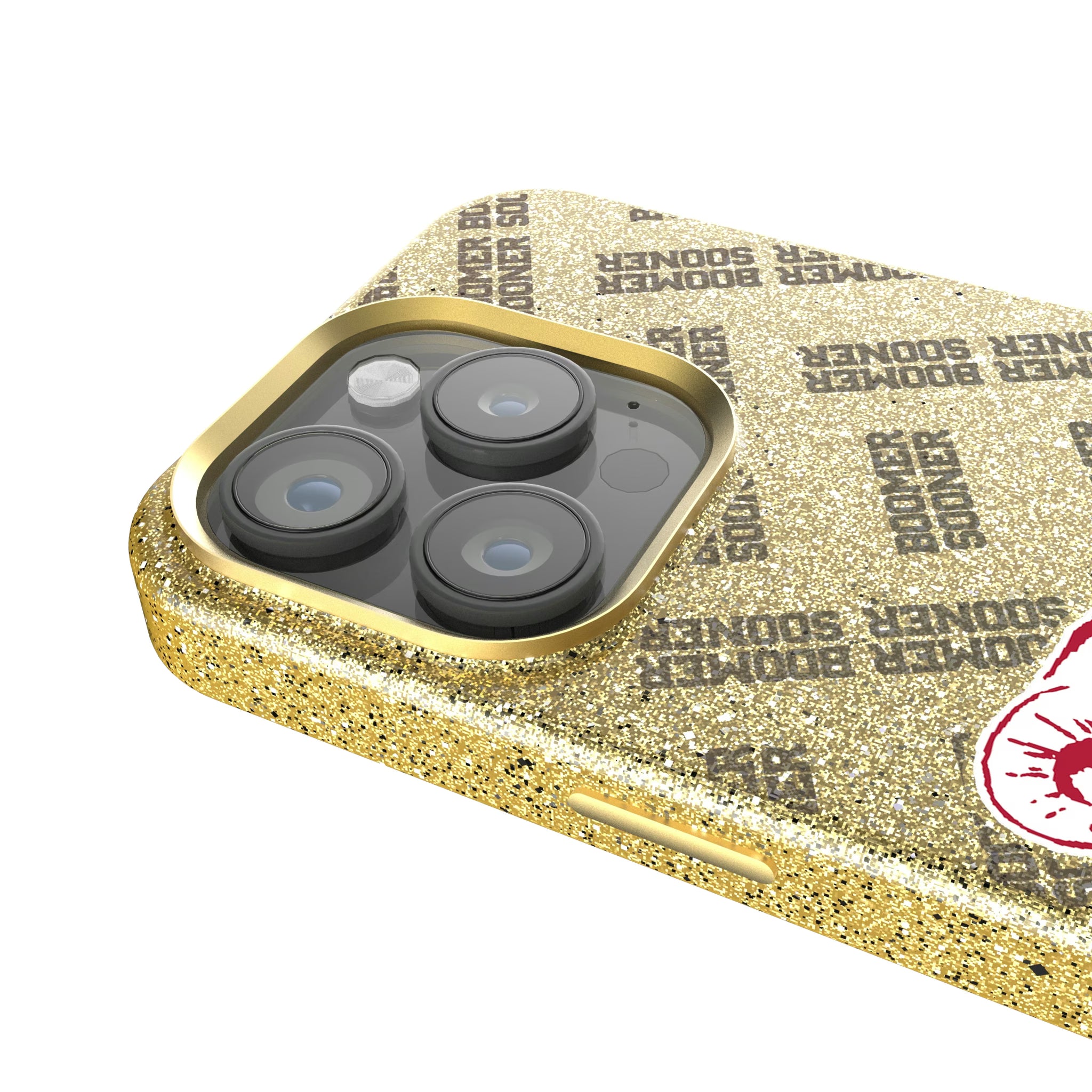 University of Oklahoma Sooners Quadtile iPhone Bling Phone Case for Apple iPhone - Detail