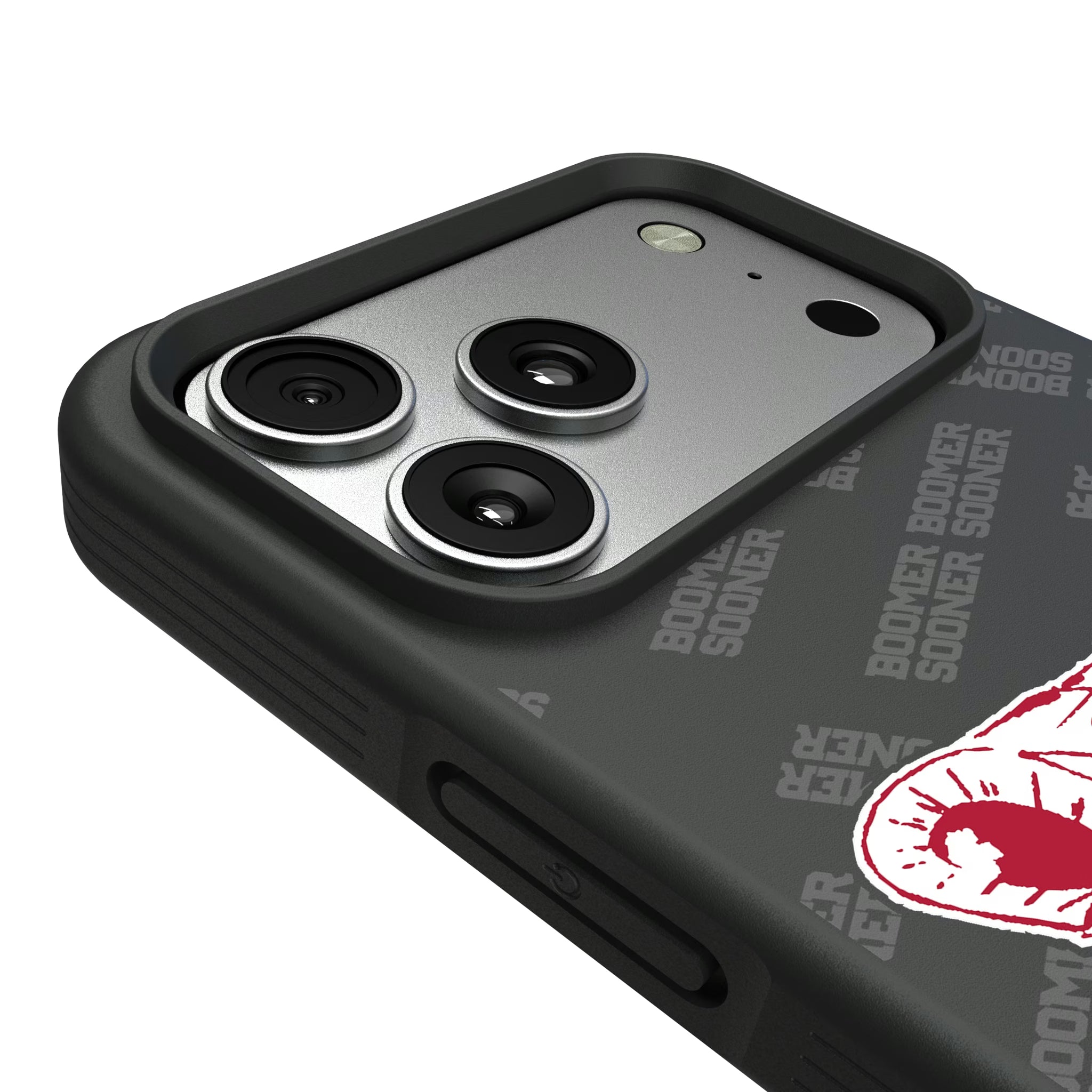 University of Oklahoma Sooners Quadtile iPhone Bump Phone Case for Apple iPhone - Detail#Device_iPhone 17 Pro Max