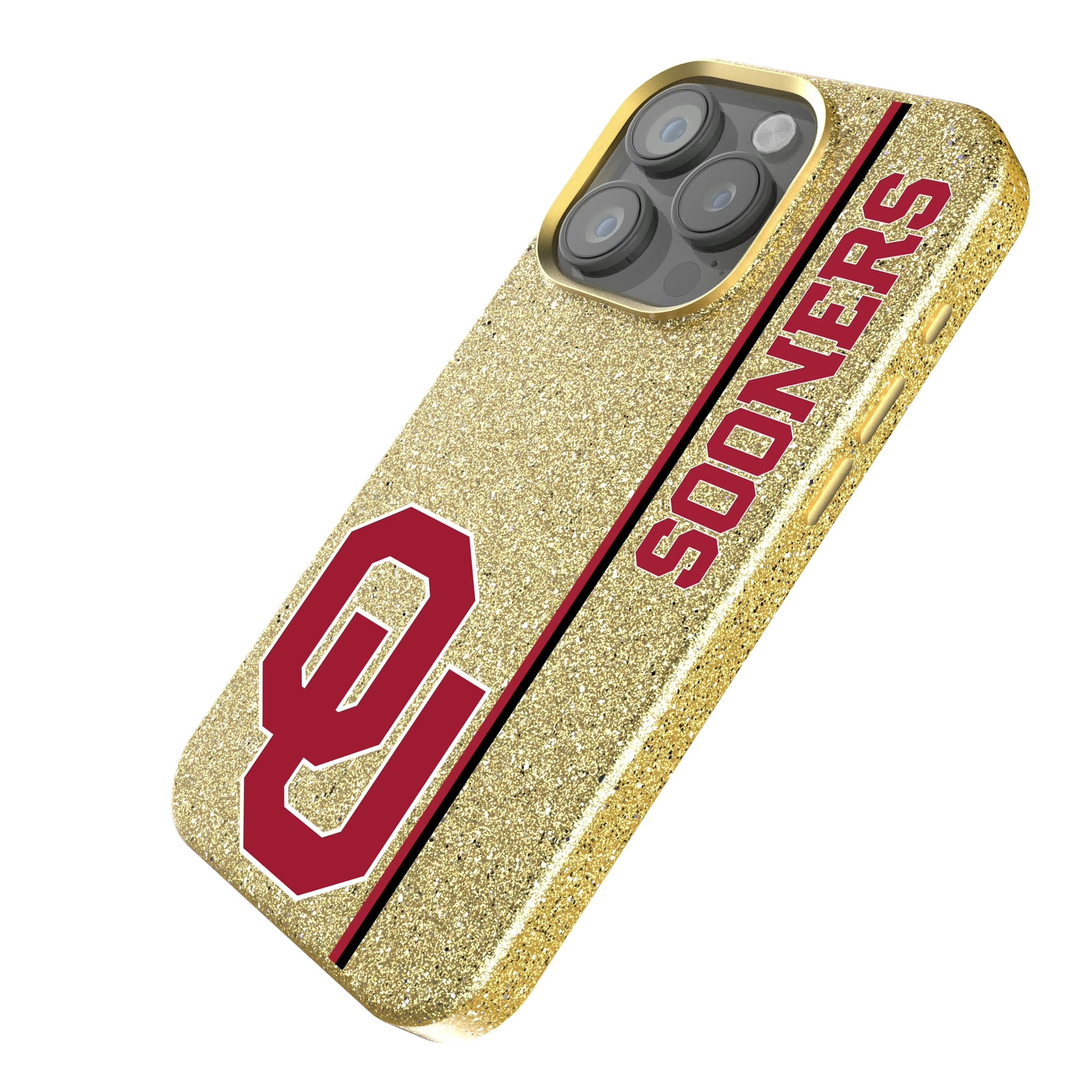 University of Oklahoma Sooners Sidebar iPhone Bling Phone Case for Apple iPhone - Isometric View
