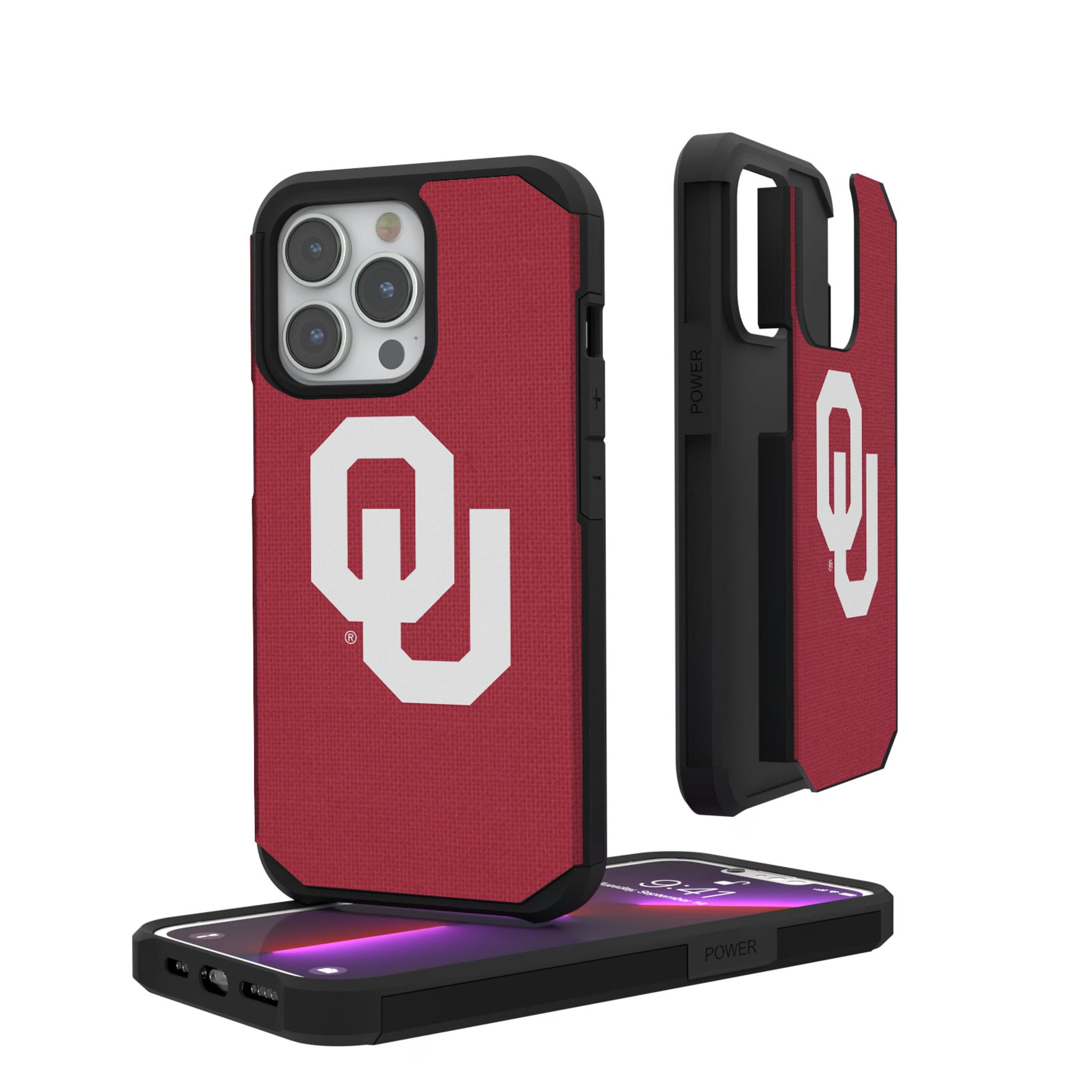 University of Oklahoma Sooners Solid iPhone Rugged Phone Case for Apple iPhone