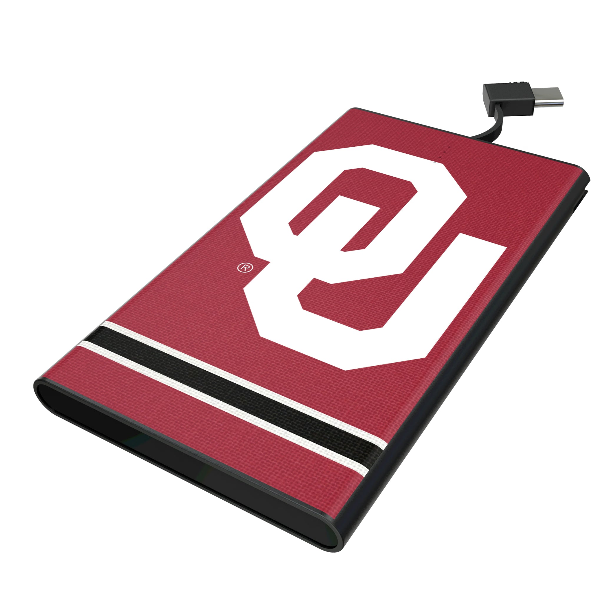 University of Oklahoma Sooners Stripe 5000mAh Flat Powerbank