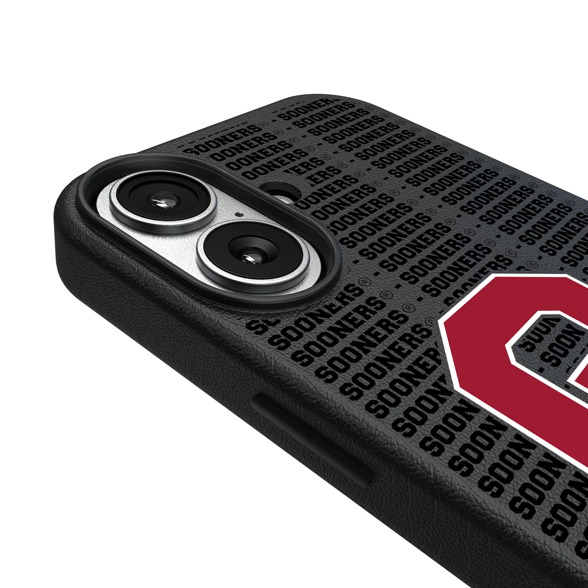 University of Oklahoma Sooners Text Backdrop iPhone MagSafe Compatible Phone Case for Apple iPhone - Detail#Device_iPhone 17