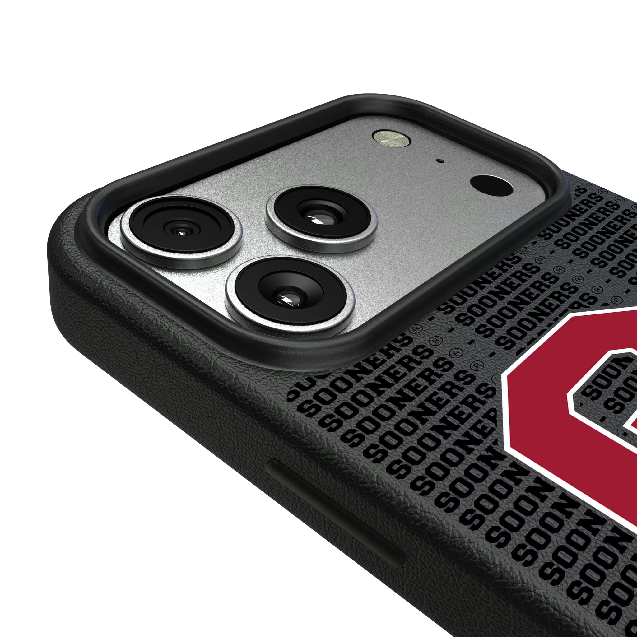 University of Oklahoma Sooners Text Backdrop iPhone MagSafe Compatible Phone Case for Apple iPhone - Detail#Device_iPhone 17 Pro Max