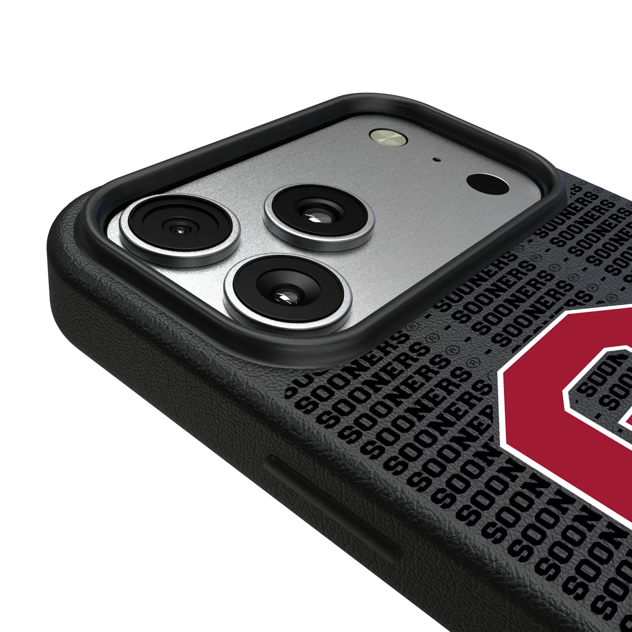 University of Oklahoma Sooners Text Backdrop iPhone MagSafe Compatible Phone Case for Apple iPhone - Detail#Device_iPhone 17 Pro Max