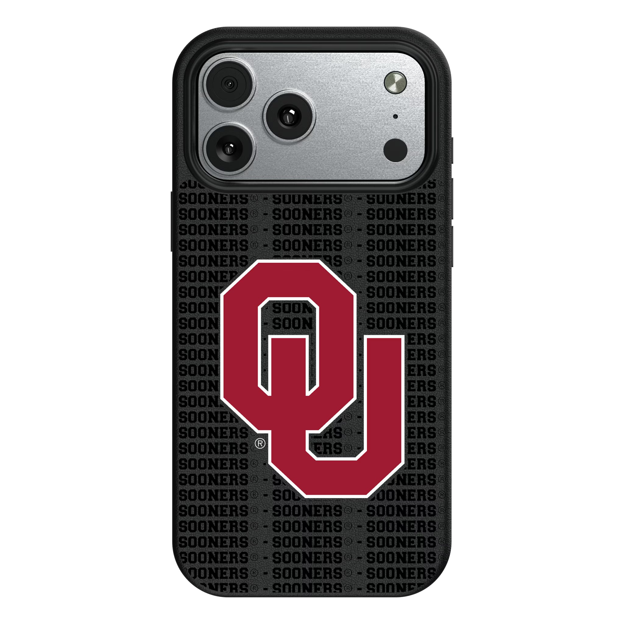 University of Oklahoma Sooners Text Backdrop iPhone MagSafe Compatible Phone Case for Apple iPhone#Device_iPhone 17 Pro Max