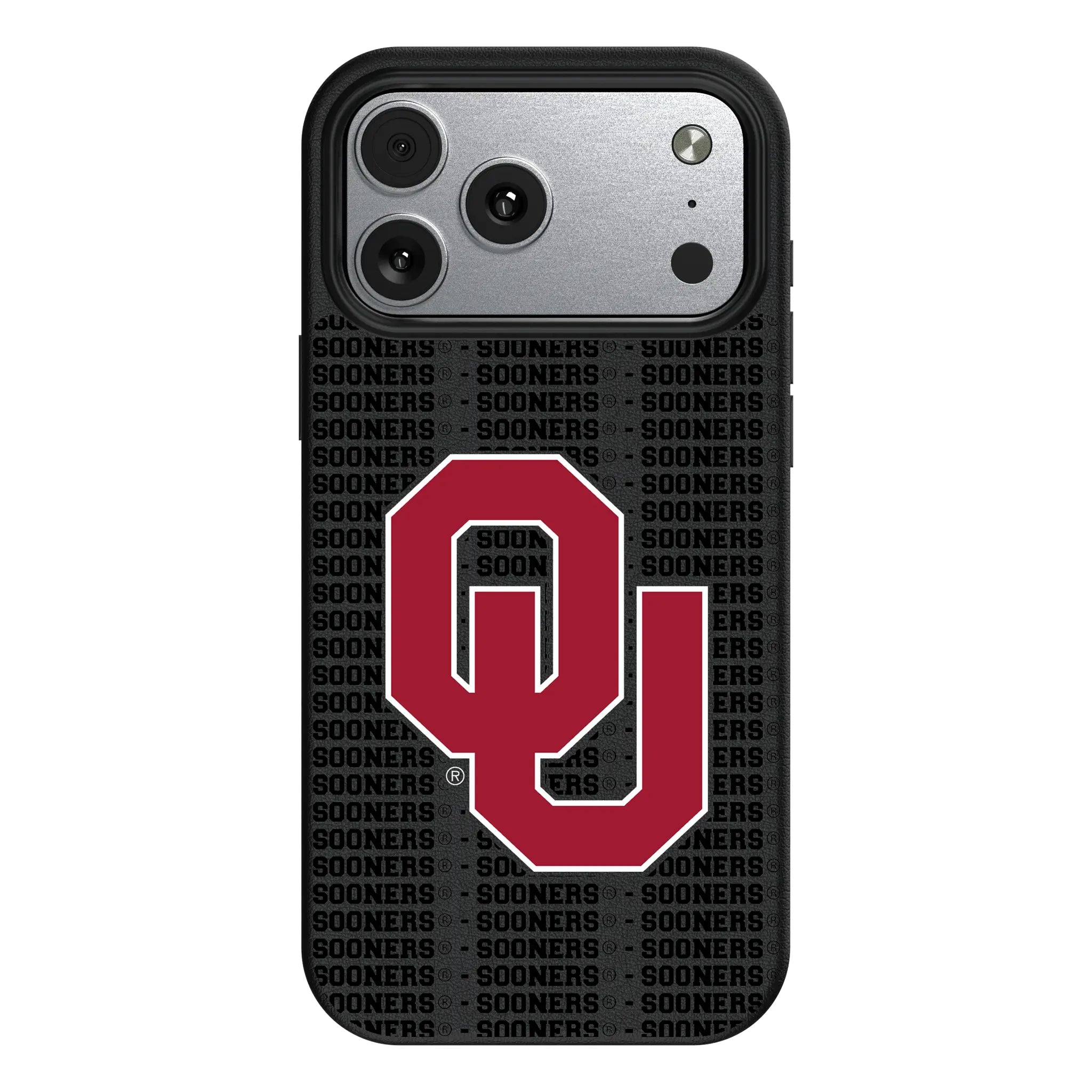 University of Oklahoma Sooners Text Backdrop iPhone MagSafe Compatible Phone Case for Apple iPhone#Device_iPhone 17 Pro Max