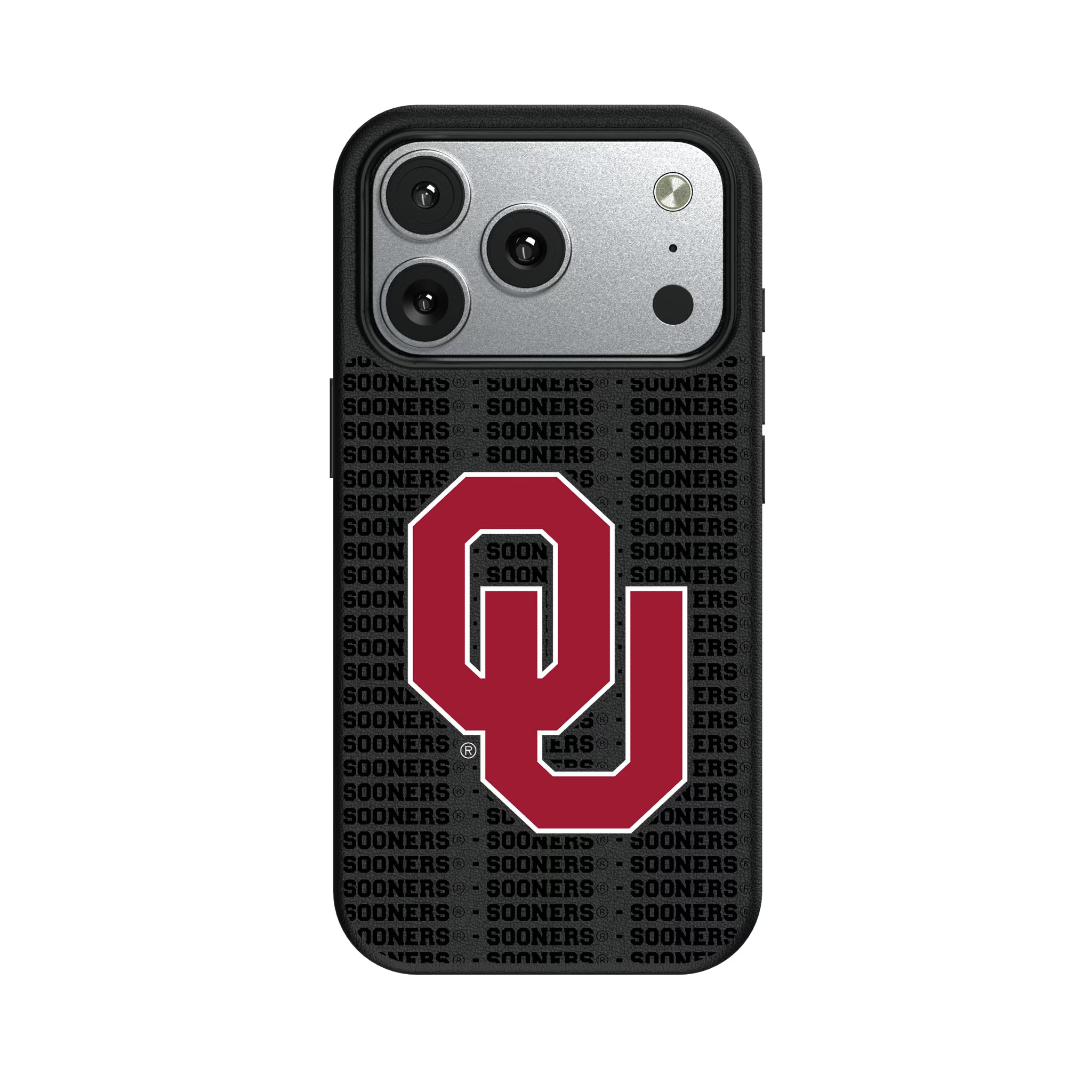 University of Oklahoma Sooners Text Backdrop iPhone MagSafe Compatible Phone Case for Apple iPhone#Device_iPhone 17 Pro