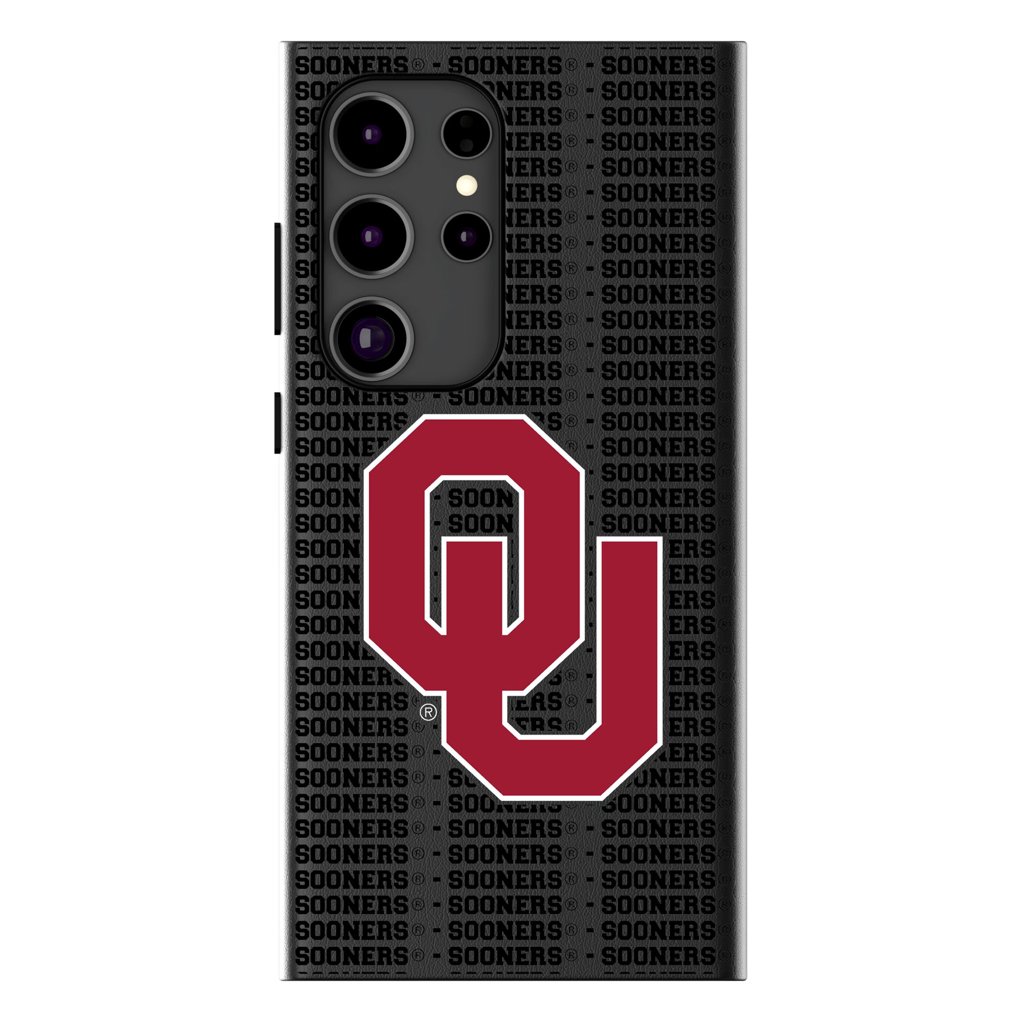 University of Oklahoma Sooners Text Backdrop Galaxy MagSafe Compatible Phone Case for Samsung Galaxy