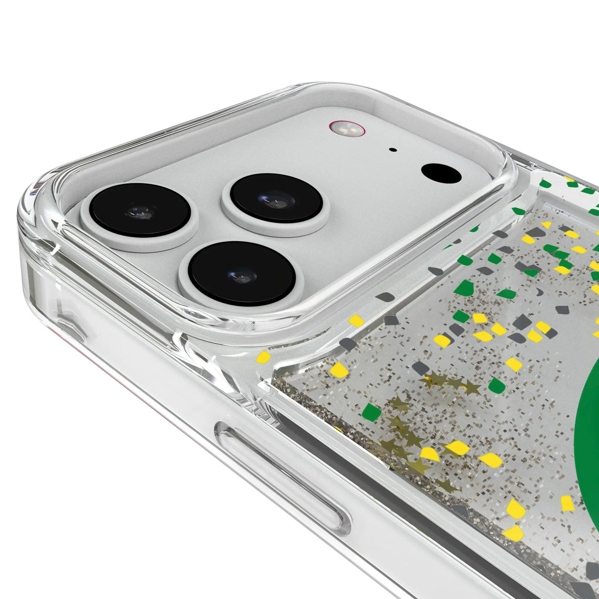 University of Oregon Ducks Confetti iPhone Glitter Phone Case for Apple iPhone - Detail#Device_iPhone 18 Pro Max