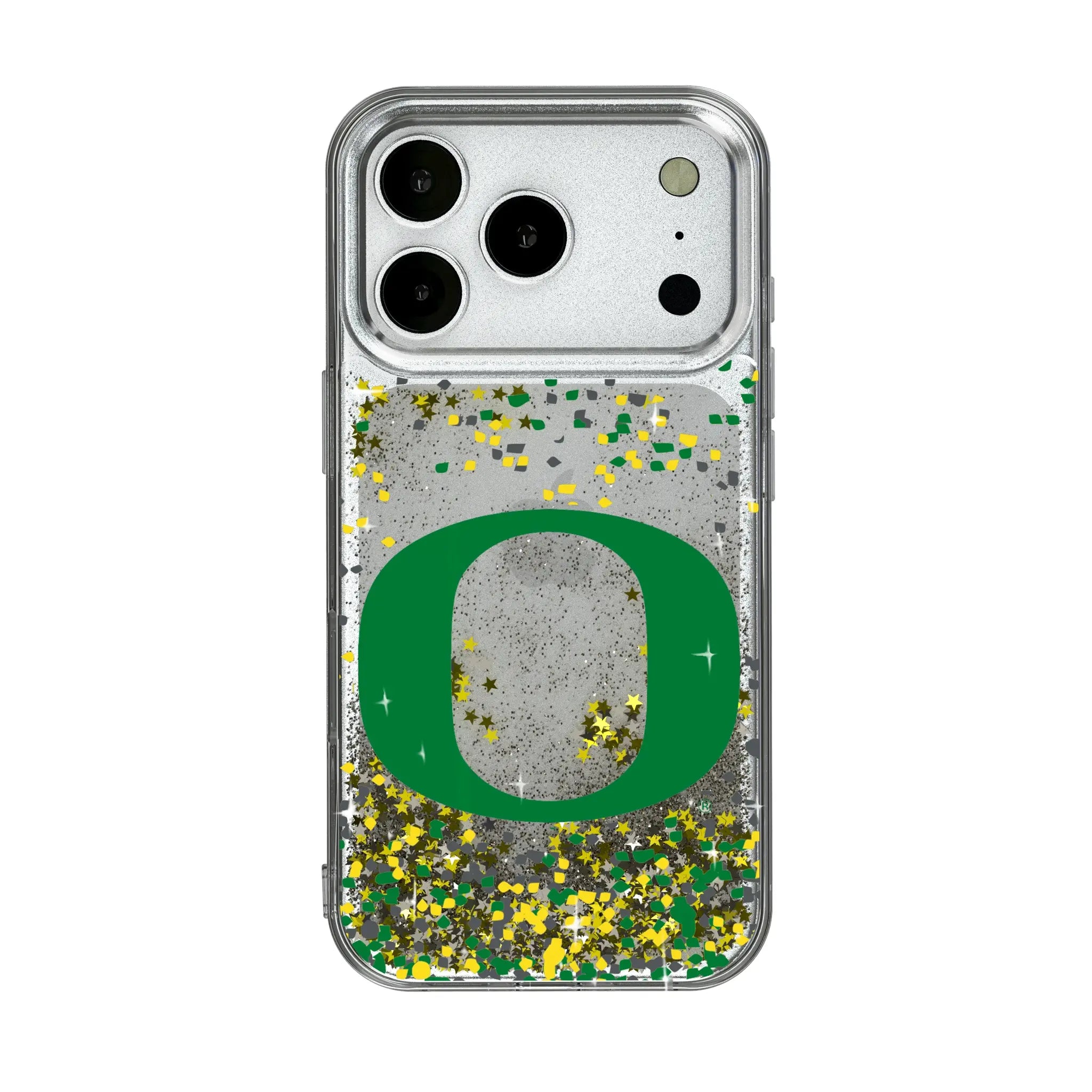 University of Oregon Ducks Confetti iPhone Glitter Phone Case for Apple iPhone