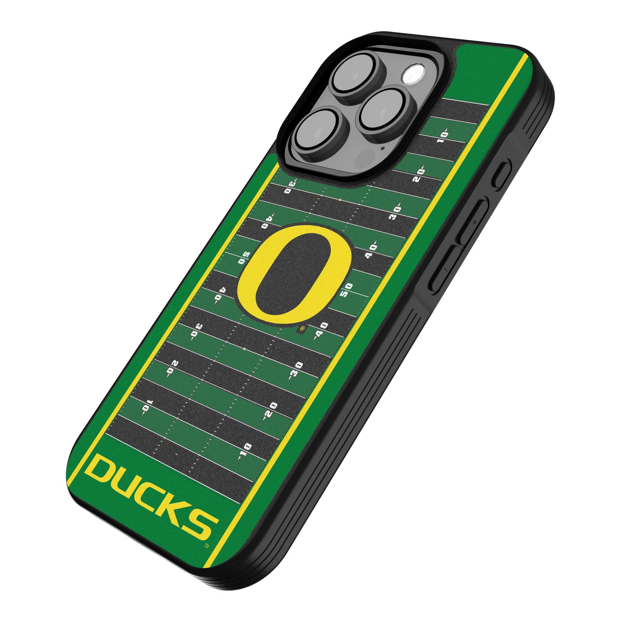 University of Oregon Ducks Field iPhone Bump Phone Case for Apple iPhone - Isometric View