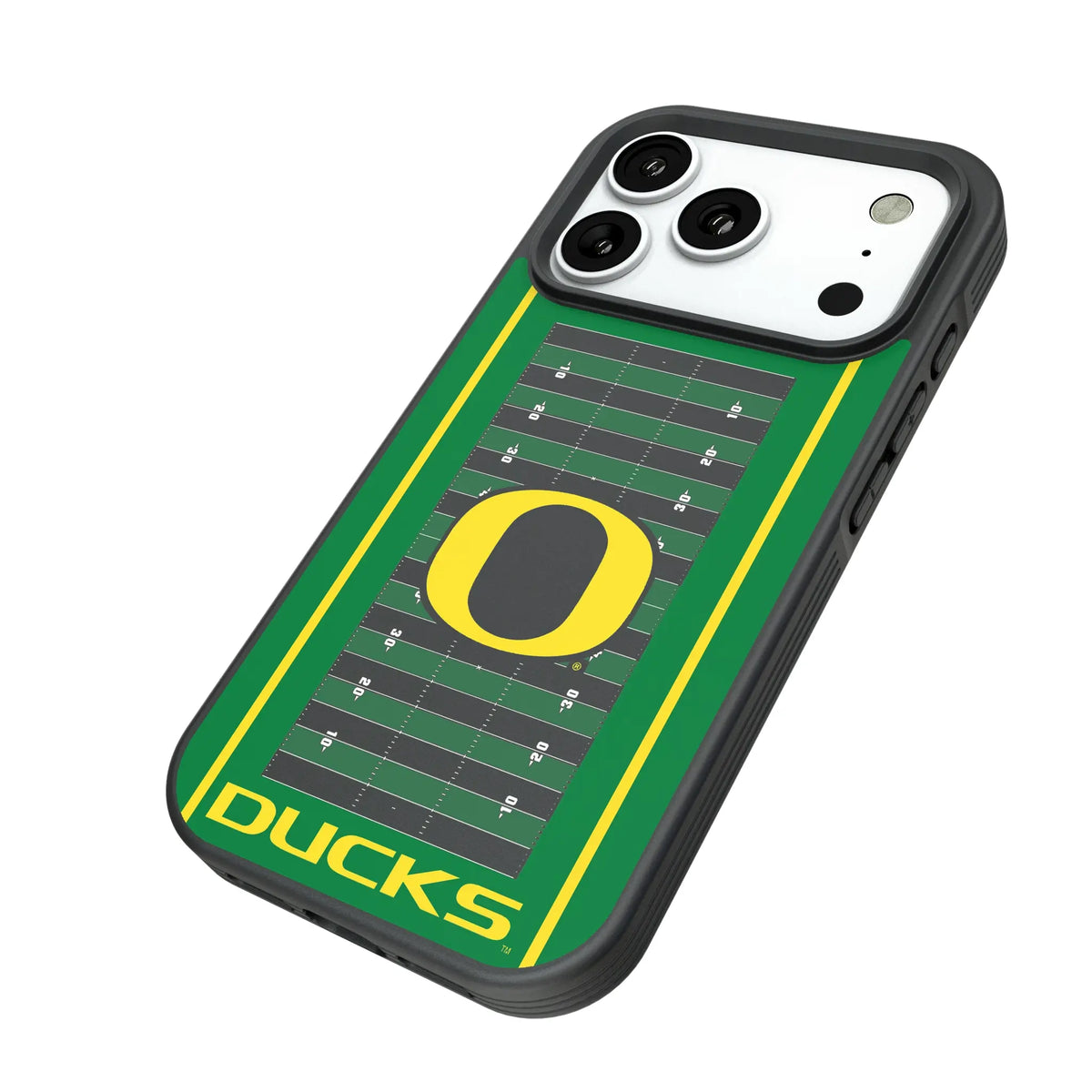 University of Oregon Ducks Field iPhone Bump Phone Case for Apple iPhone - Isometric View#Device_iPhone 18 Pro