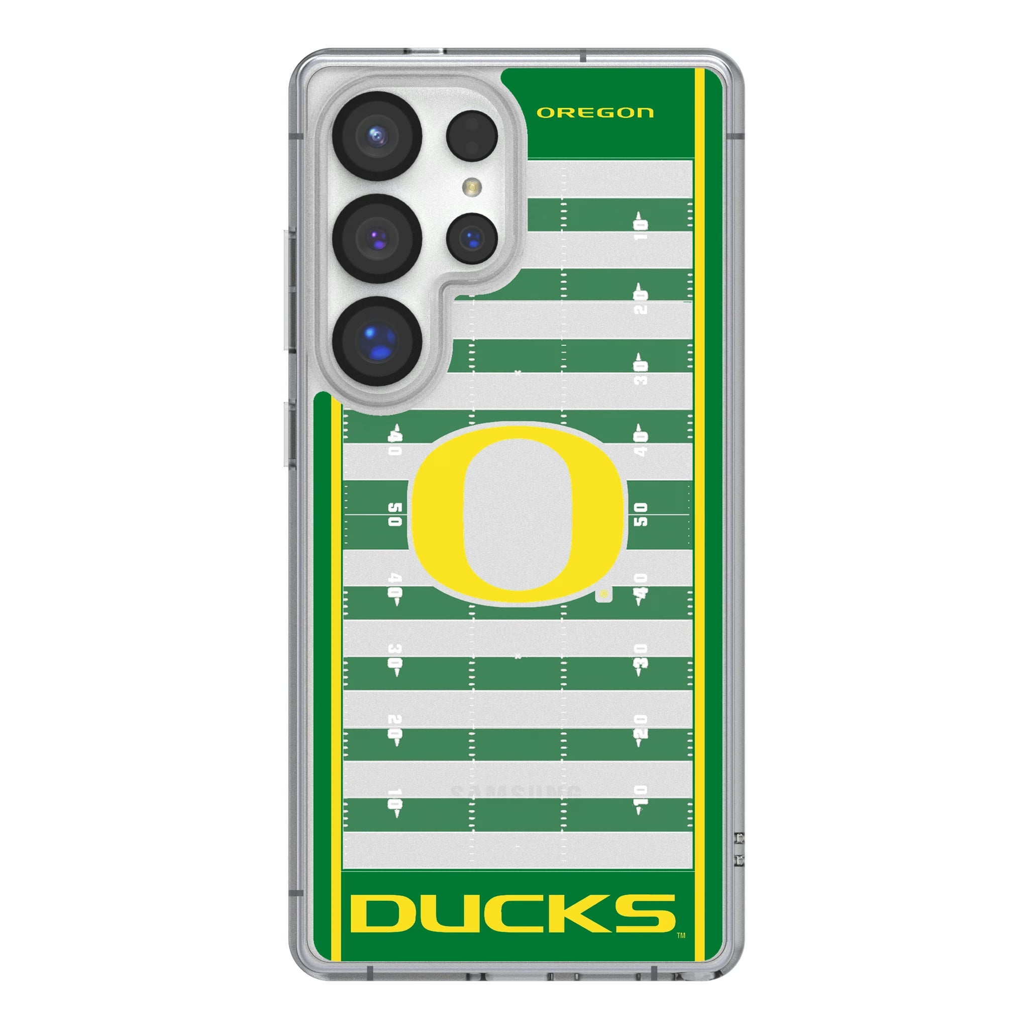 University of Oregon Ducks Field Galaxy Clear Phone Case for Samsung Galaxy