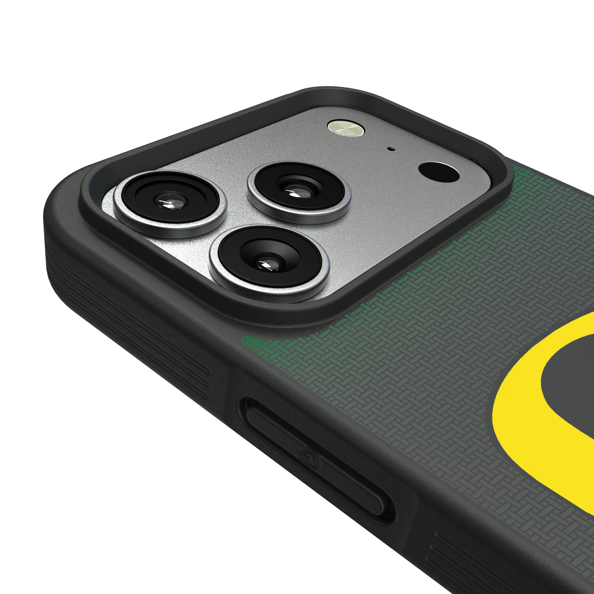 University of Oregon Ducks Linen iPhone Bump Phone Case for Apple iPhone - Detail#Device_iPhone 17 Pro
