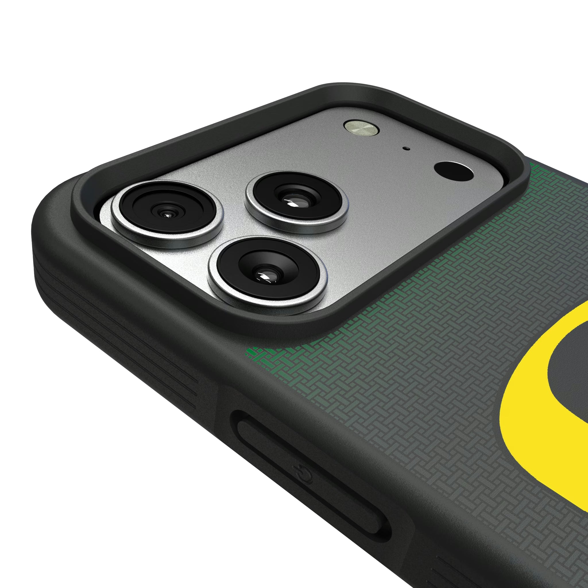 University of Oregon Ducks Linen iPhone Bump Phone Case for Apple iPhone - Detail#Device_iPhone 17 Pro Max