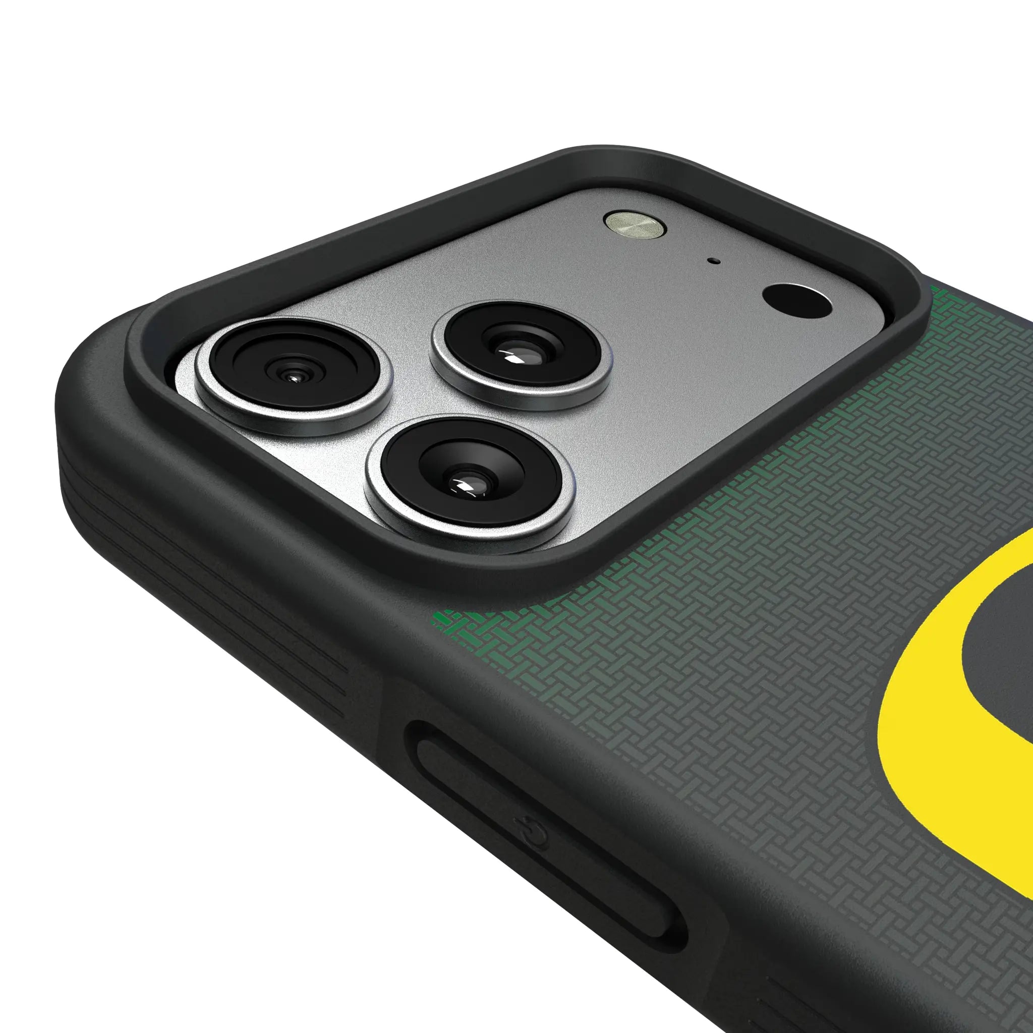 University of Oregon Ducks Linen iPhone Bump Phone Case for Apple iPhone - Detail#Device_iPhone 17 Pro Max