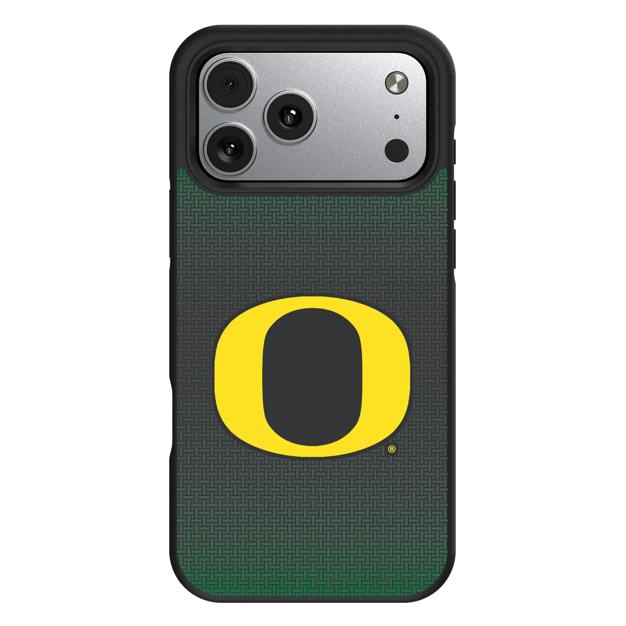 University of Oregon Ducks Linen iPhone Bump Phone Case for Apple iPhone#Device_iPhone 17 Pro Max