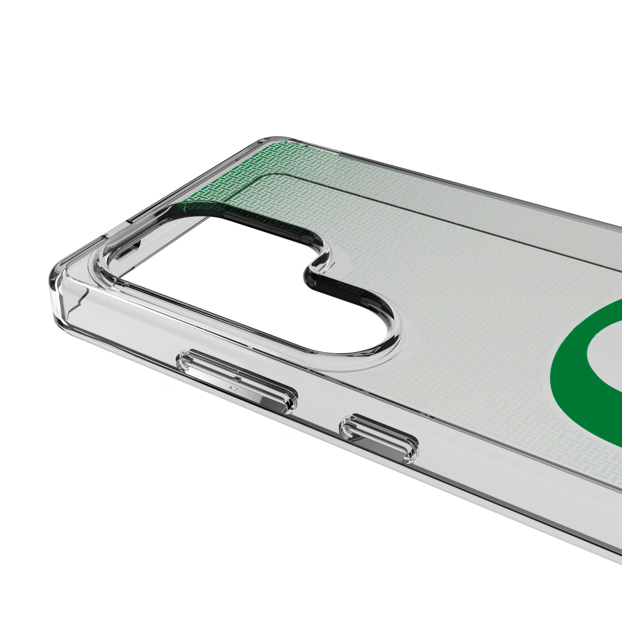 University of Oregon Ducks Linen Galaxy Clear Phone Case for Samsung Galaxy - Detail