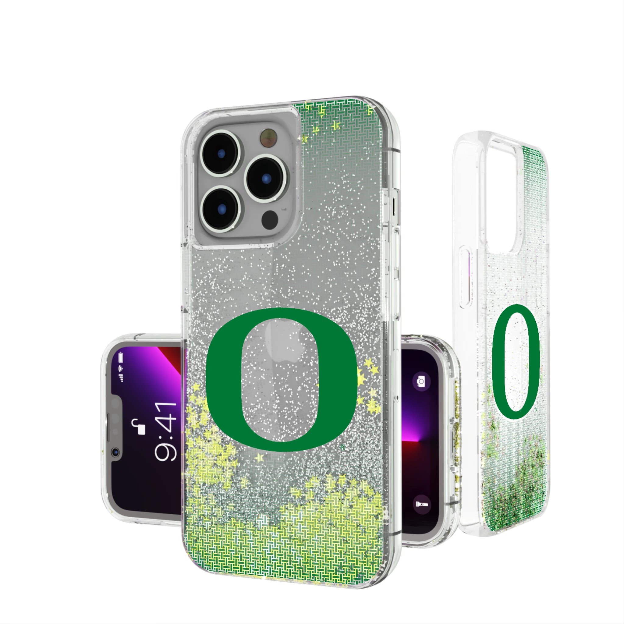 University of Oregon Ducks Linen iPhone Glitter Phone Case for Apple iPhone