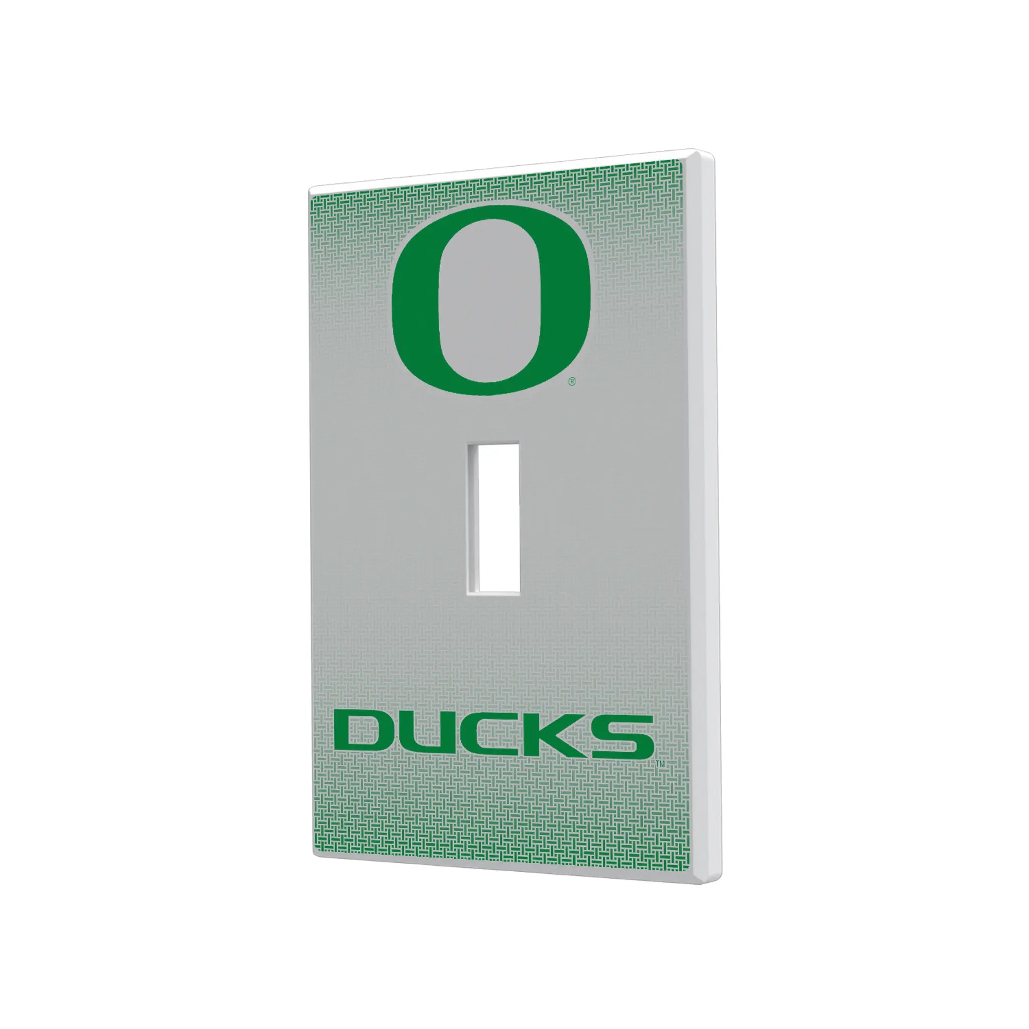 University of Oregon Ducks Linen Hidden-Screw Light Switch Plate#Style_Single Toggle
