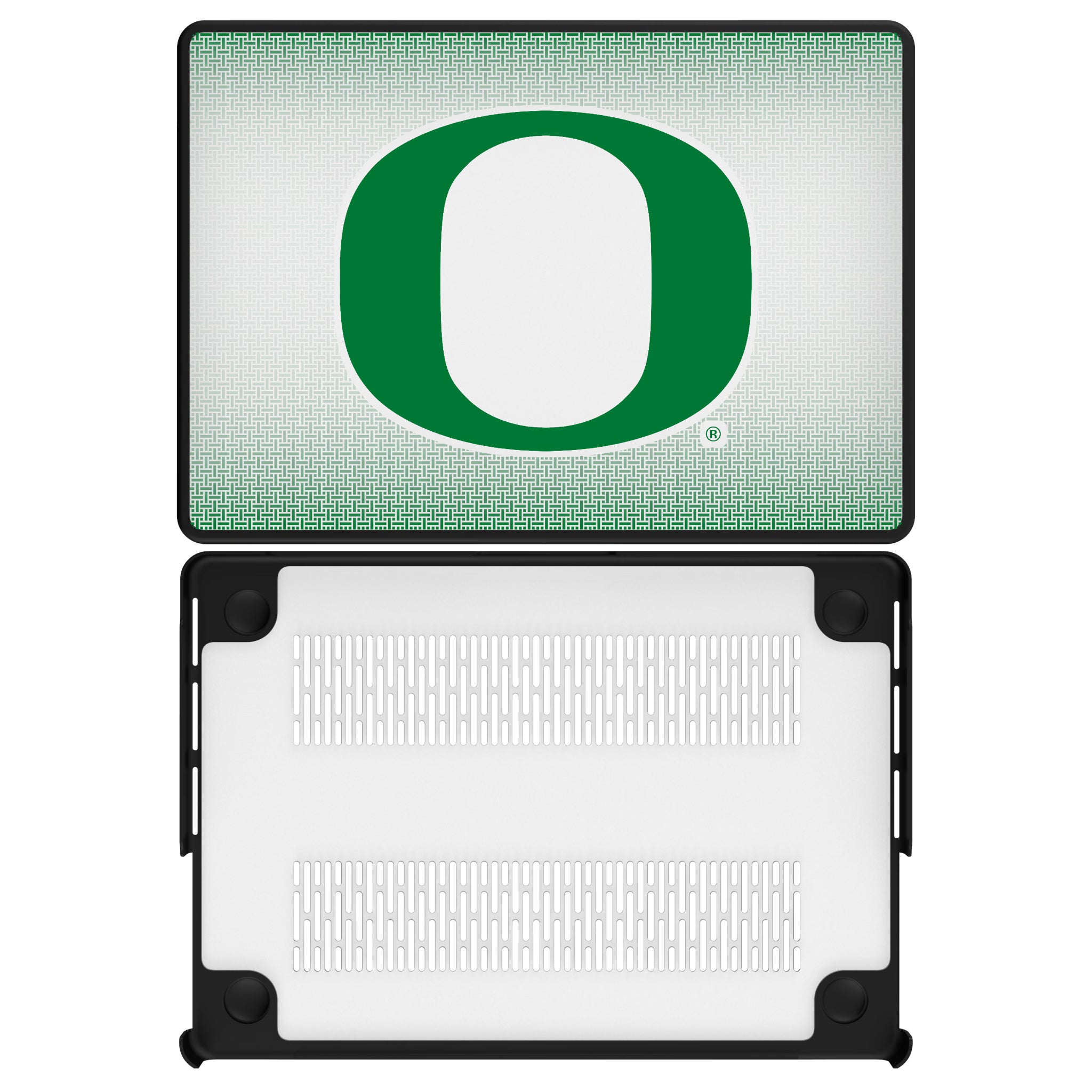 University of Oregon Ducks Linen MacBook Laptop Case for Apple MacBook#Device_MacBook Pro (14-inch, 2021) / MacBook Pro (14-inch, 2023) / MacBook Pro (14-inch, 2024)