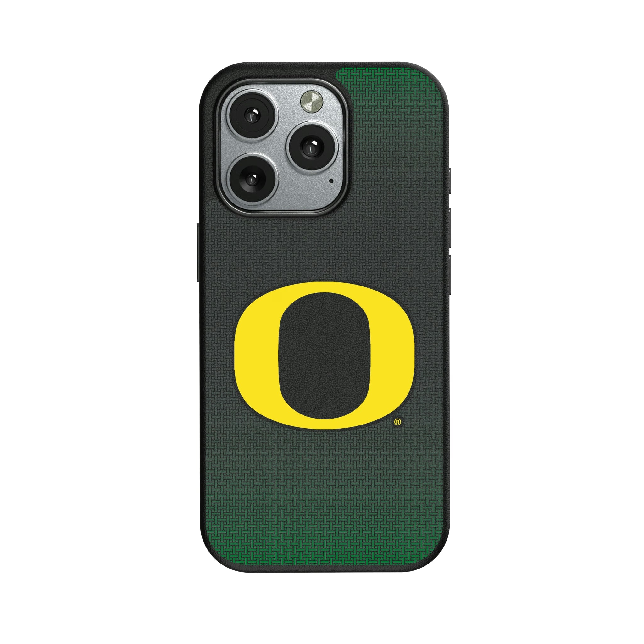 University of Oregon Ducks Linen iPhone MagSafe Compatible Phone Case for Apple iPhone