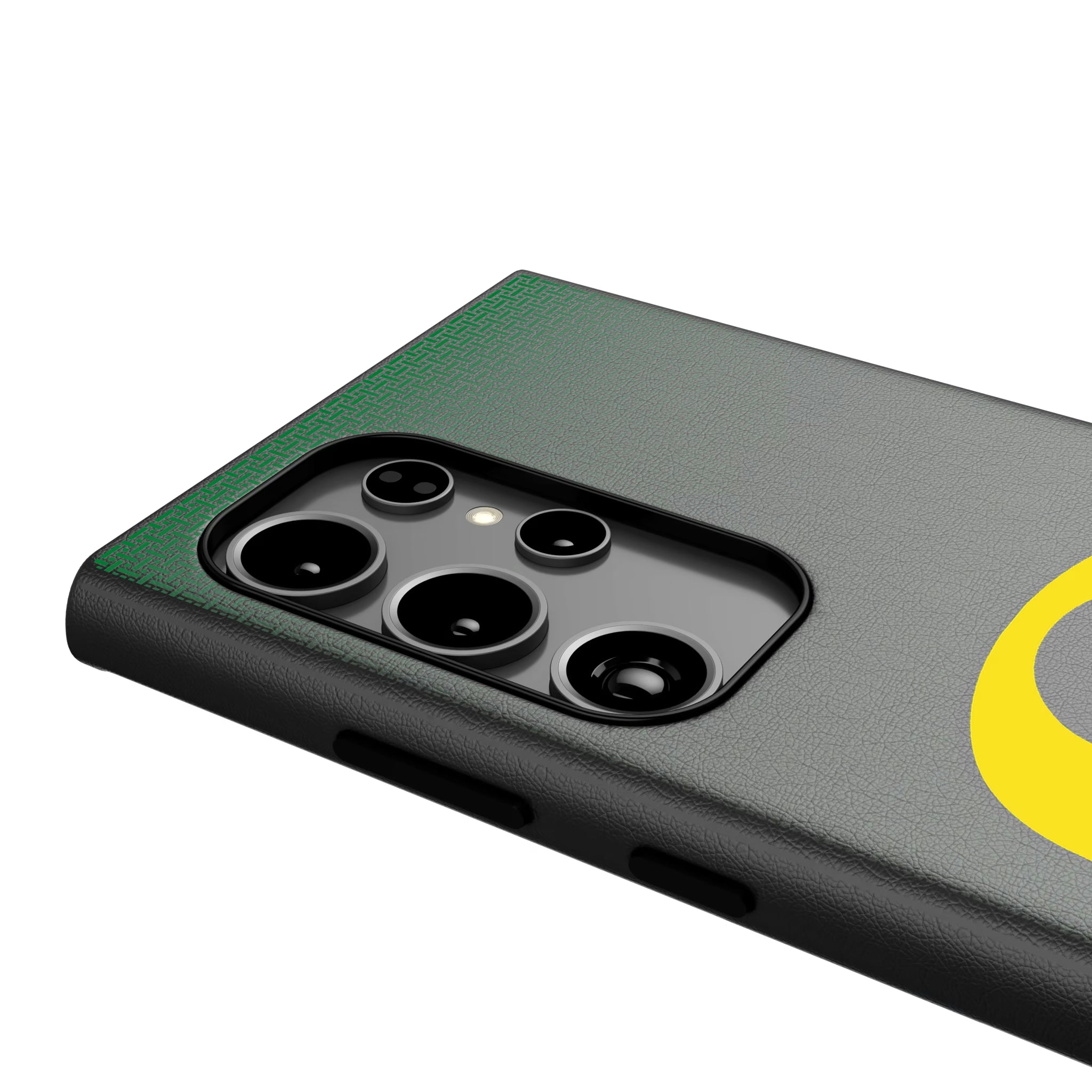 University of Oregon Ducks Linen Galaxy MagSafe Compatible Phone Case for Samsung Galaxy - Detail