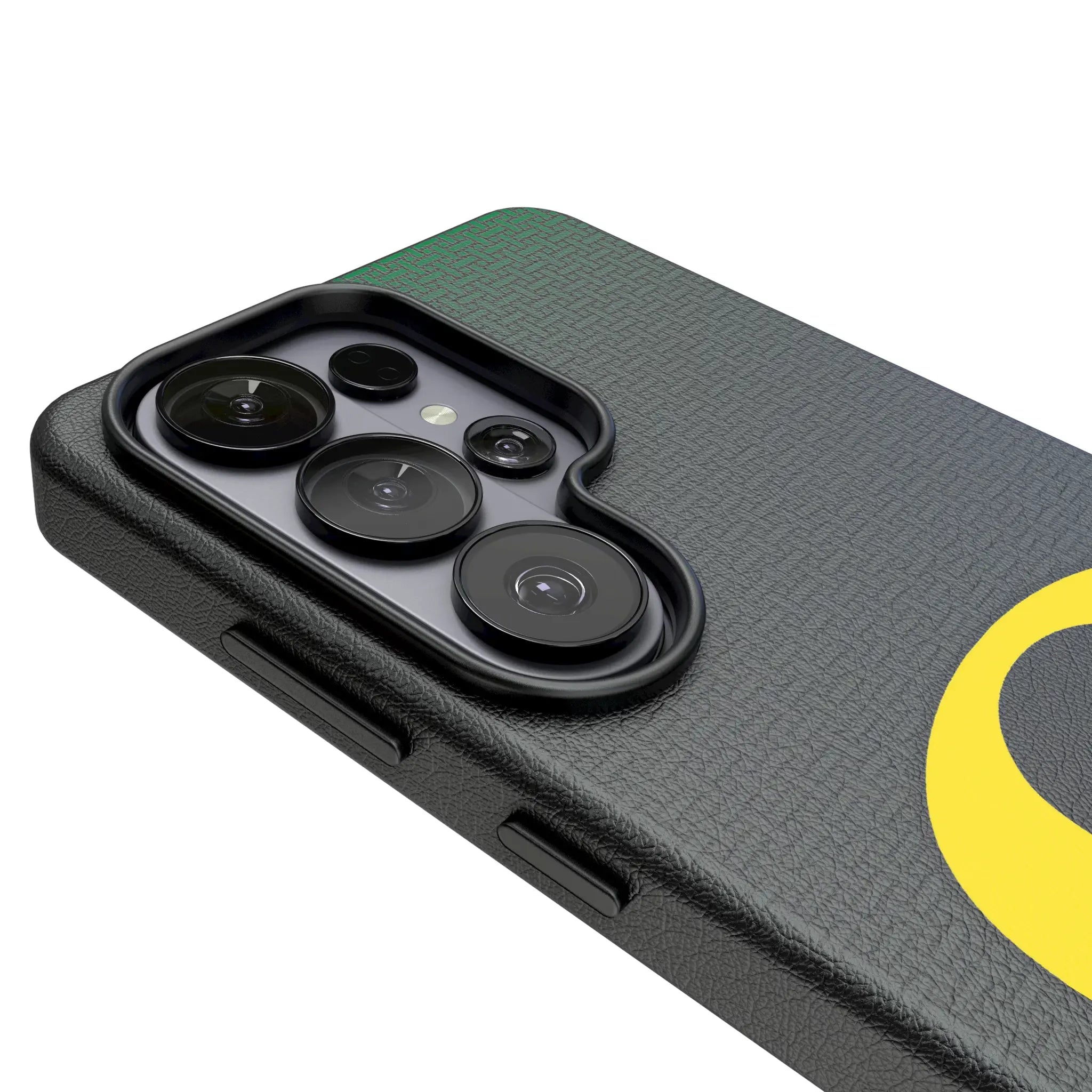 University of Oregon Ducks Linen Galaxy MagSafe Compatible Phone Case for Samsung Galaxy - Detail#Device_Galaxy S26 Ultra