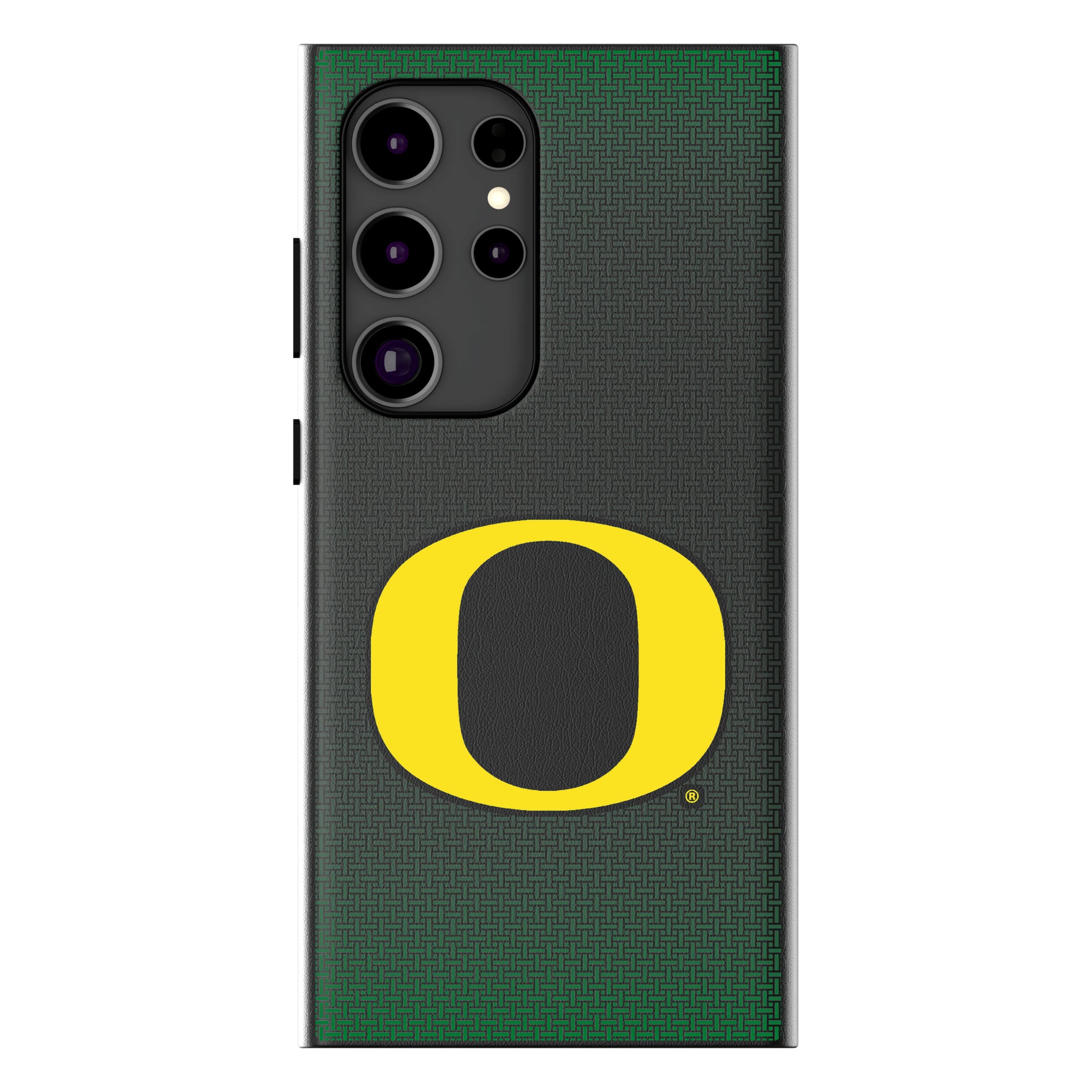 University of Oregon Ducks Linen Galaxy MagSafe Compatible Phone Case for Samsung Galaxy