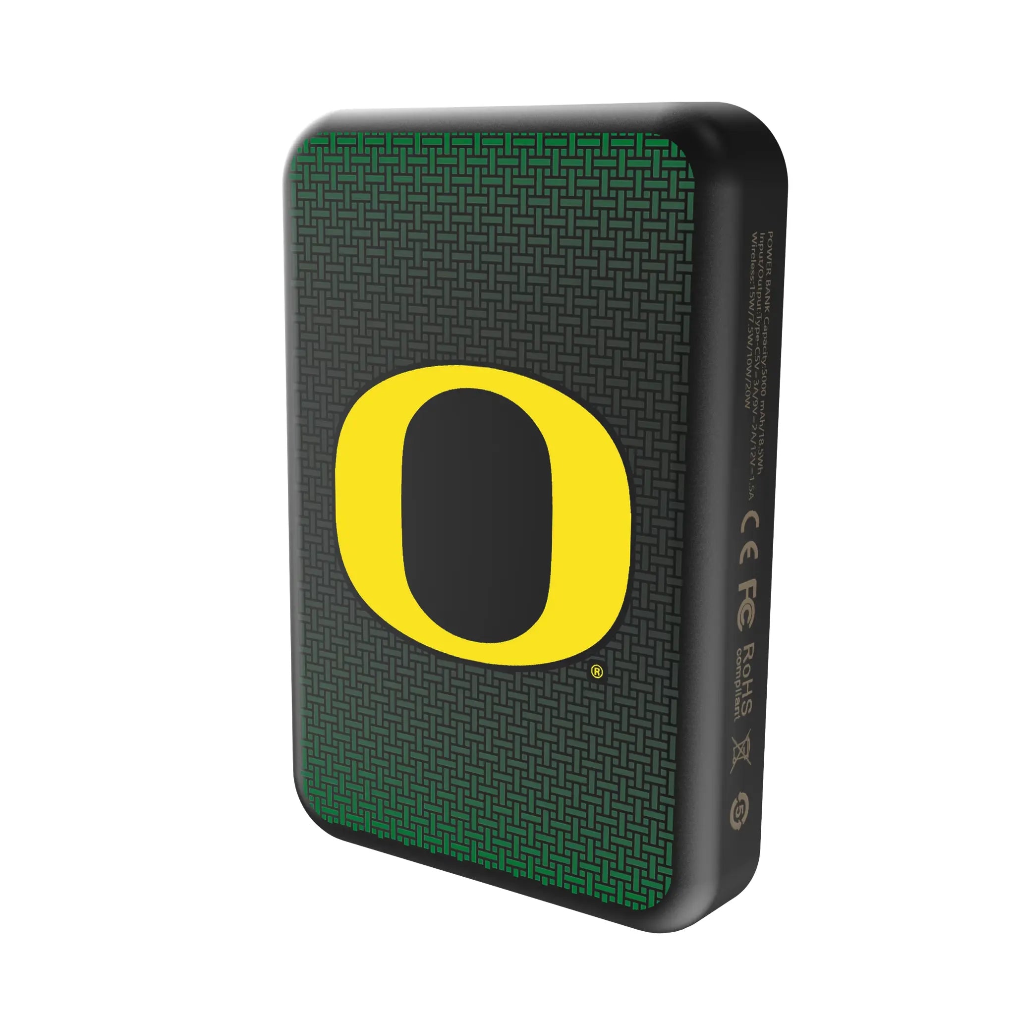 University of Oregon Ducks Linen Wireless Mag Power Bank