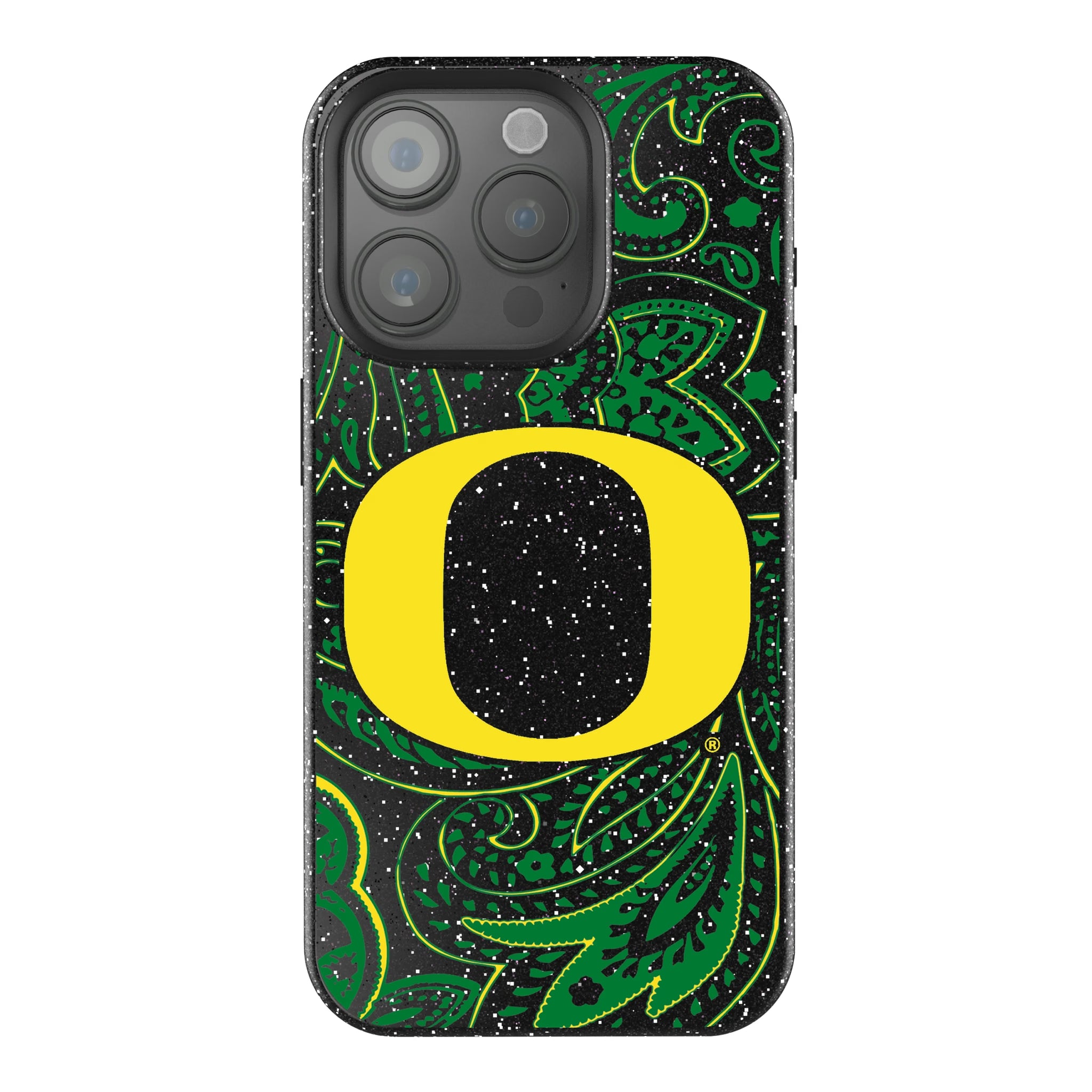 University of Oregon Ducks Paisley iPhone Bling Phone Case for Apple iPhone